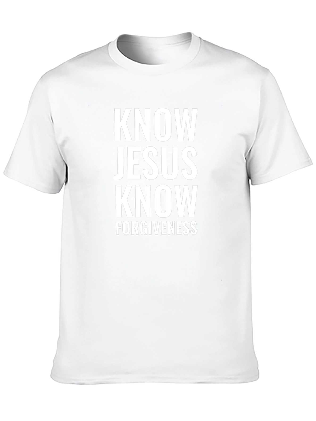 Know Jesus Black Graphic Tee