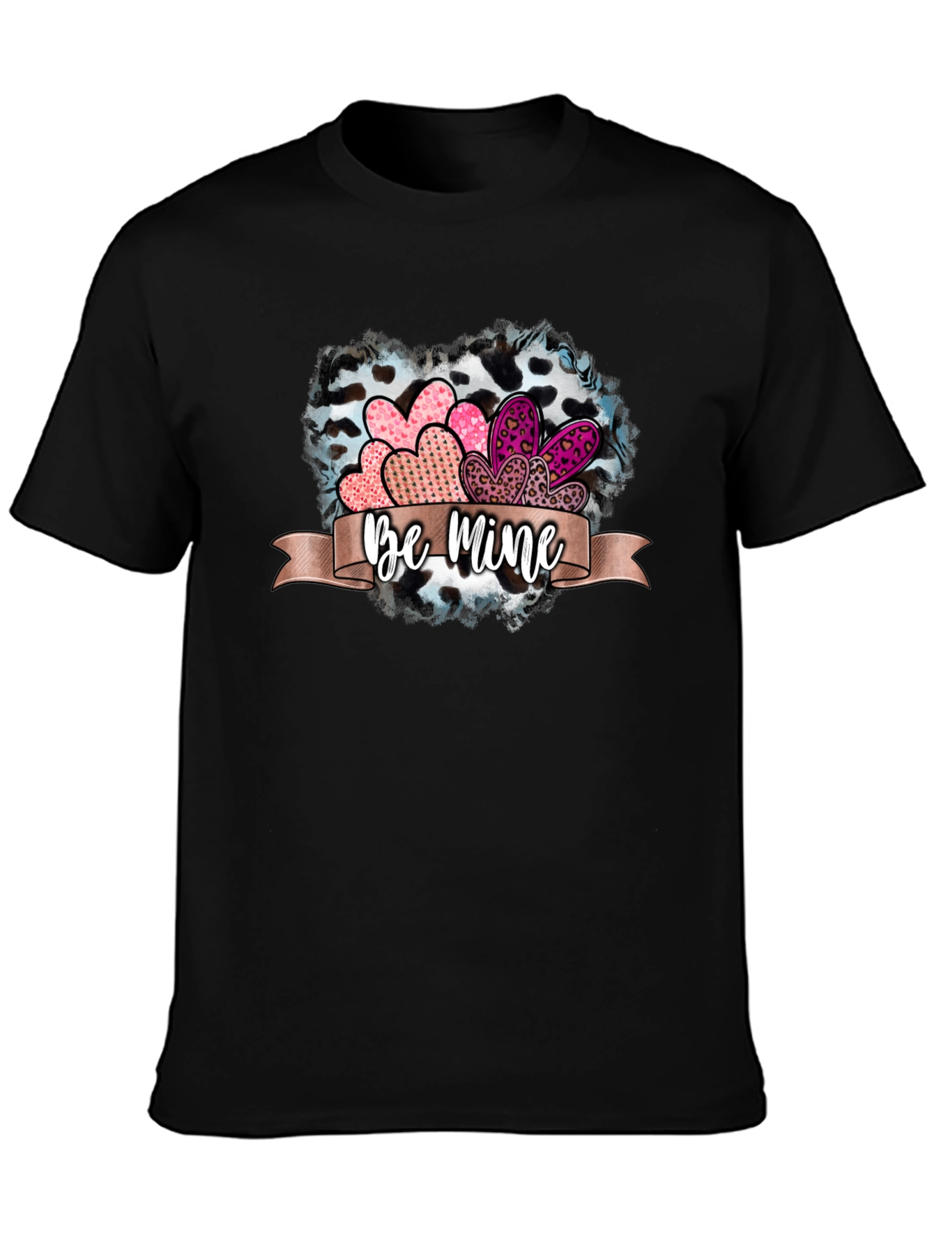 Be Mine Valentines Day Heart Graphic Tee