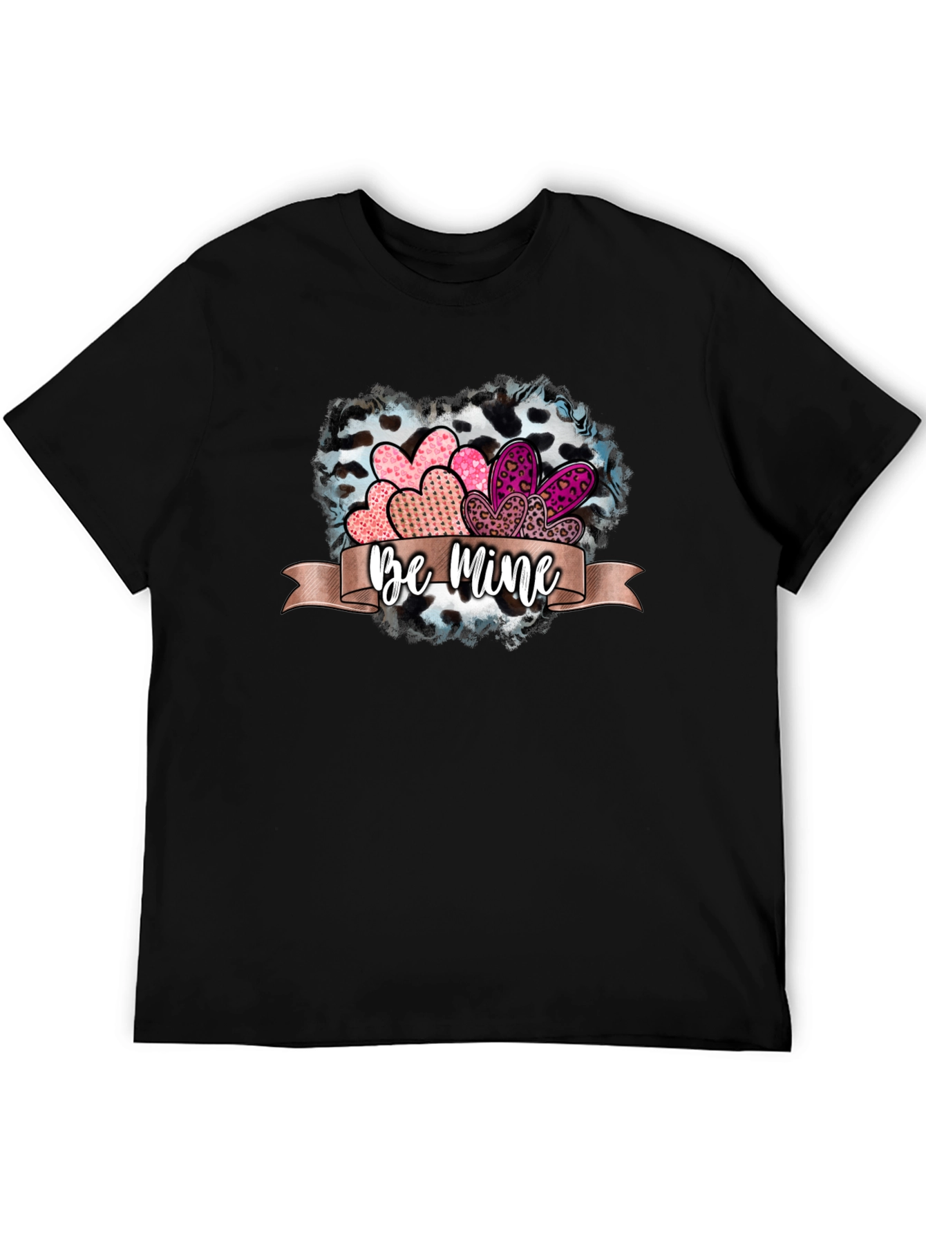 Be Mine Valentines Day Heart Graphic Tee