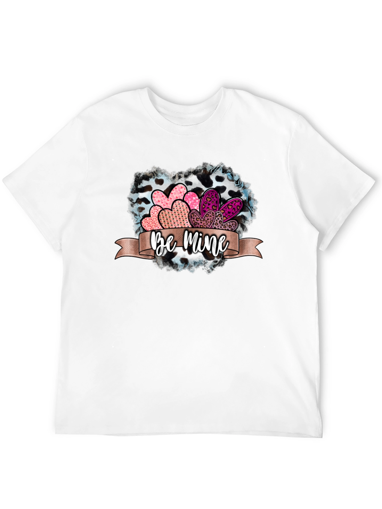 Be Mine Valentines Day Heart Graphic Tee