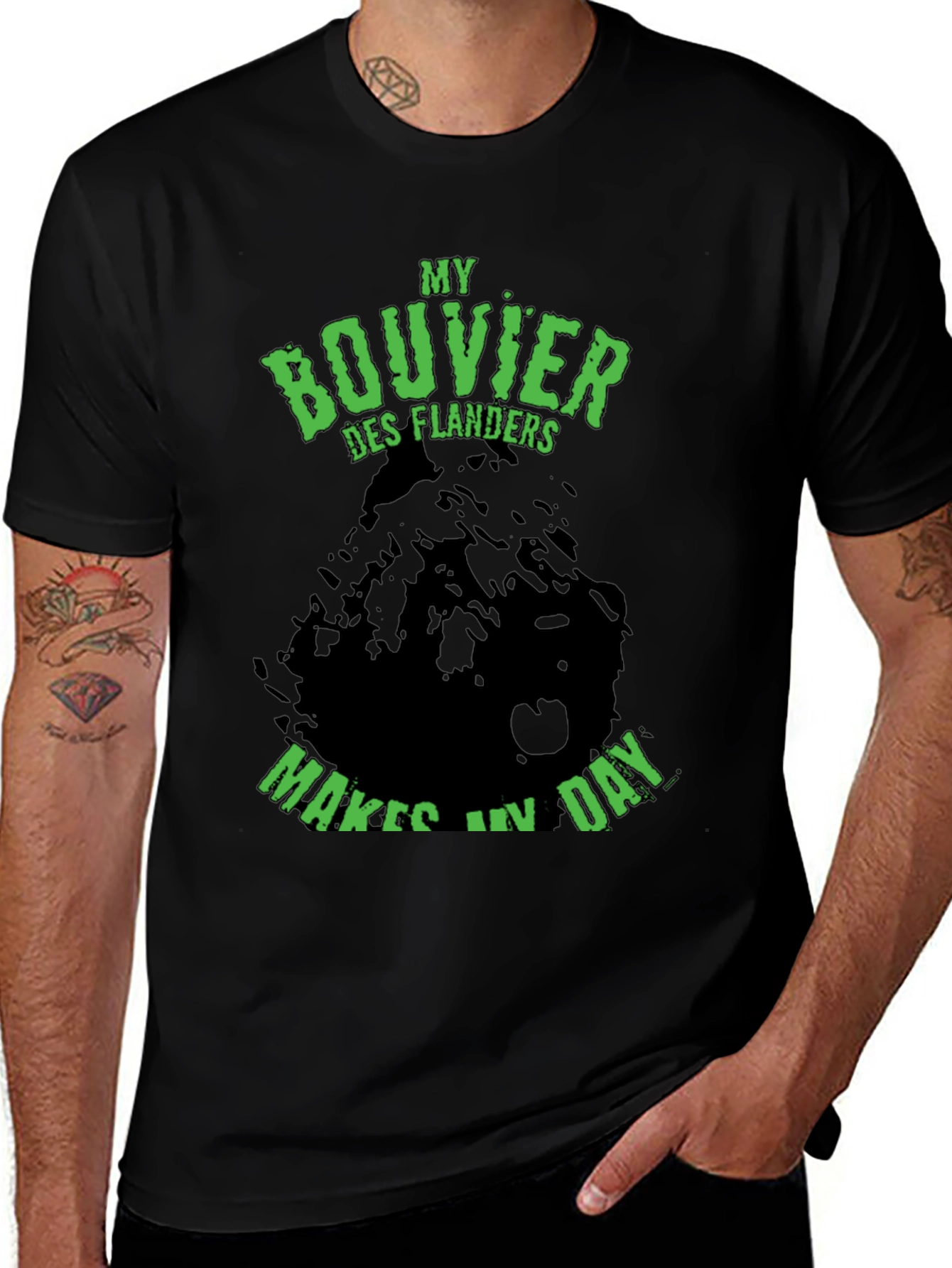 Bouvier des Flandres Dog Lover Graphic T-Shirt