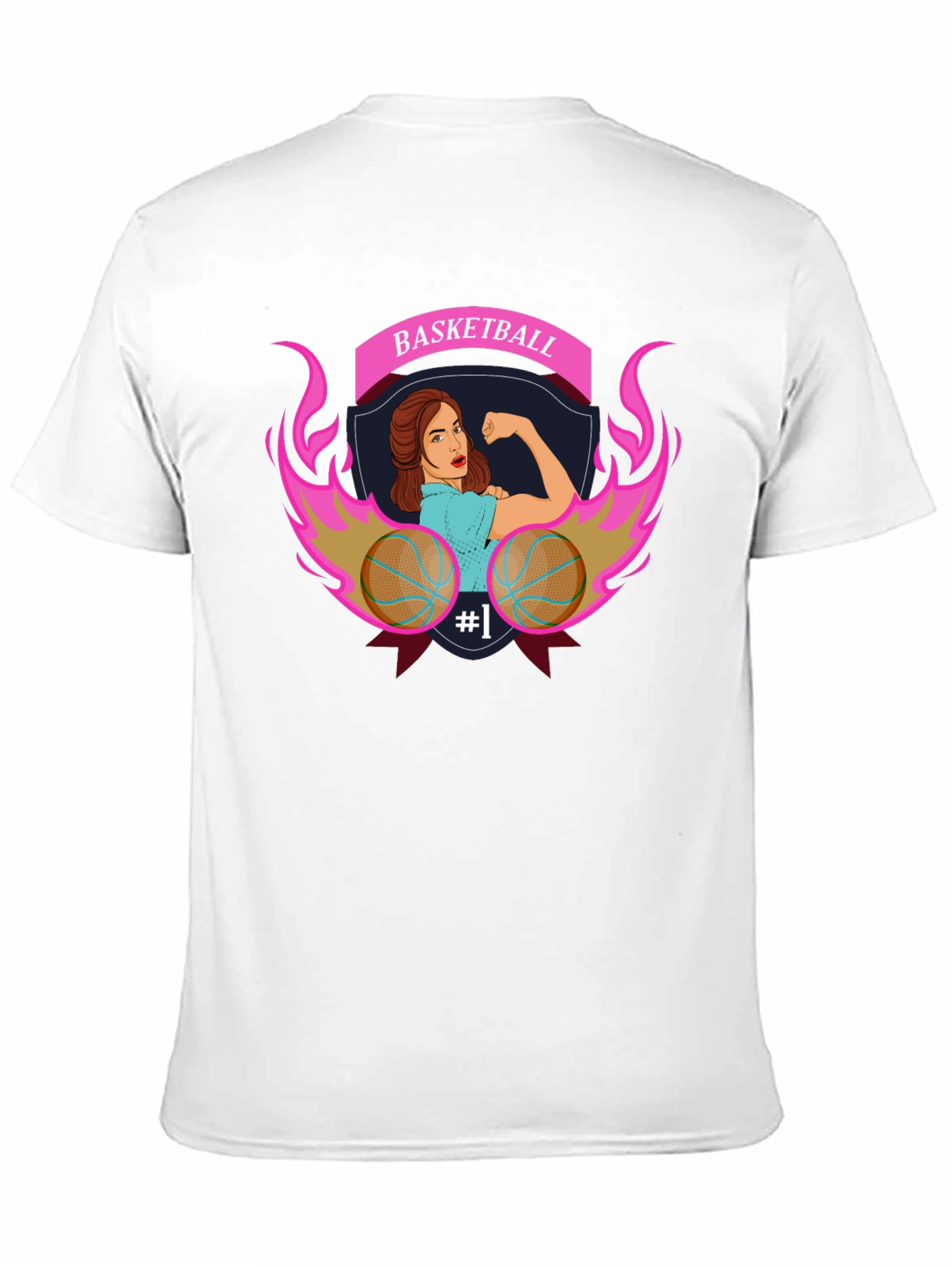 Basketball Strong Woman Graphic T-Shirt