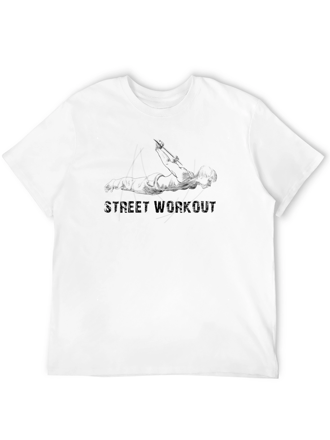 Street Workout Graphic Tee - Black