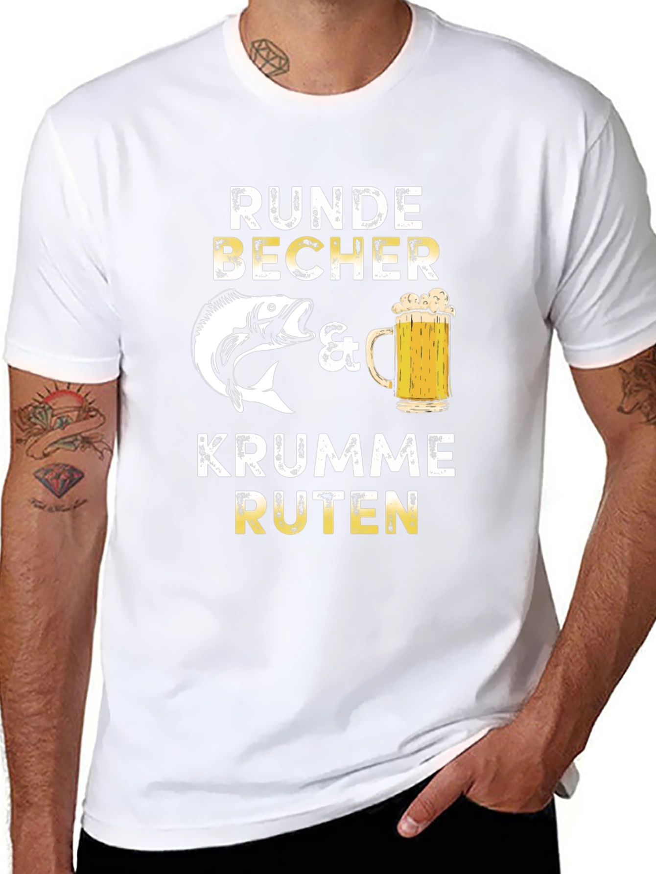 Runde Becher Krümme Ruten Graphic T-Shirt