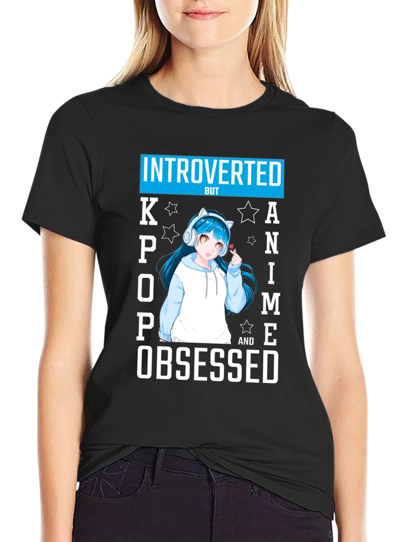 Introverted Kpop Anime Obsessed T-Shirt