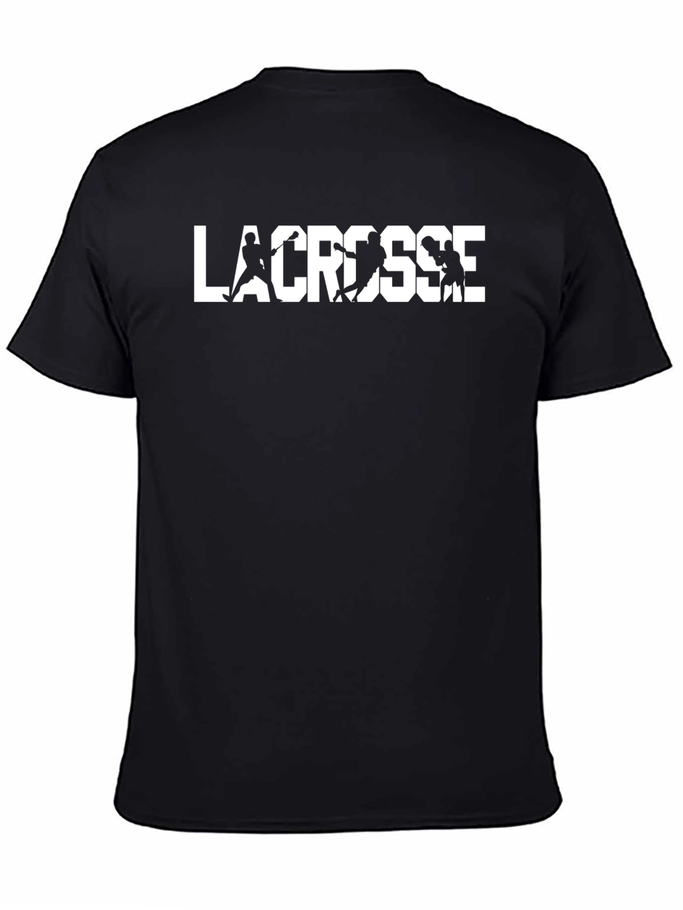 Lacrosse Player Silhouette Graphic Tee