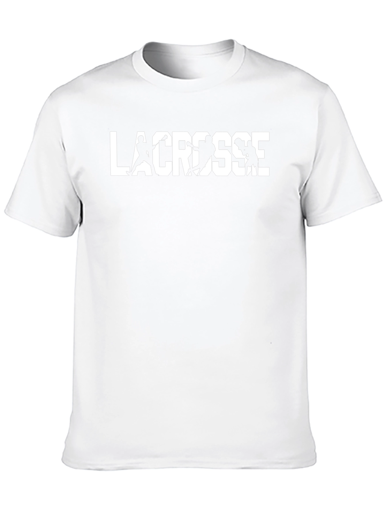 Lacrosse Player Silhouette Graphic Tee