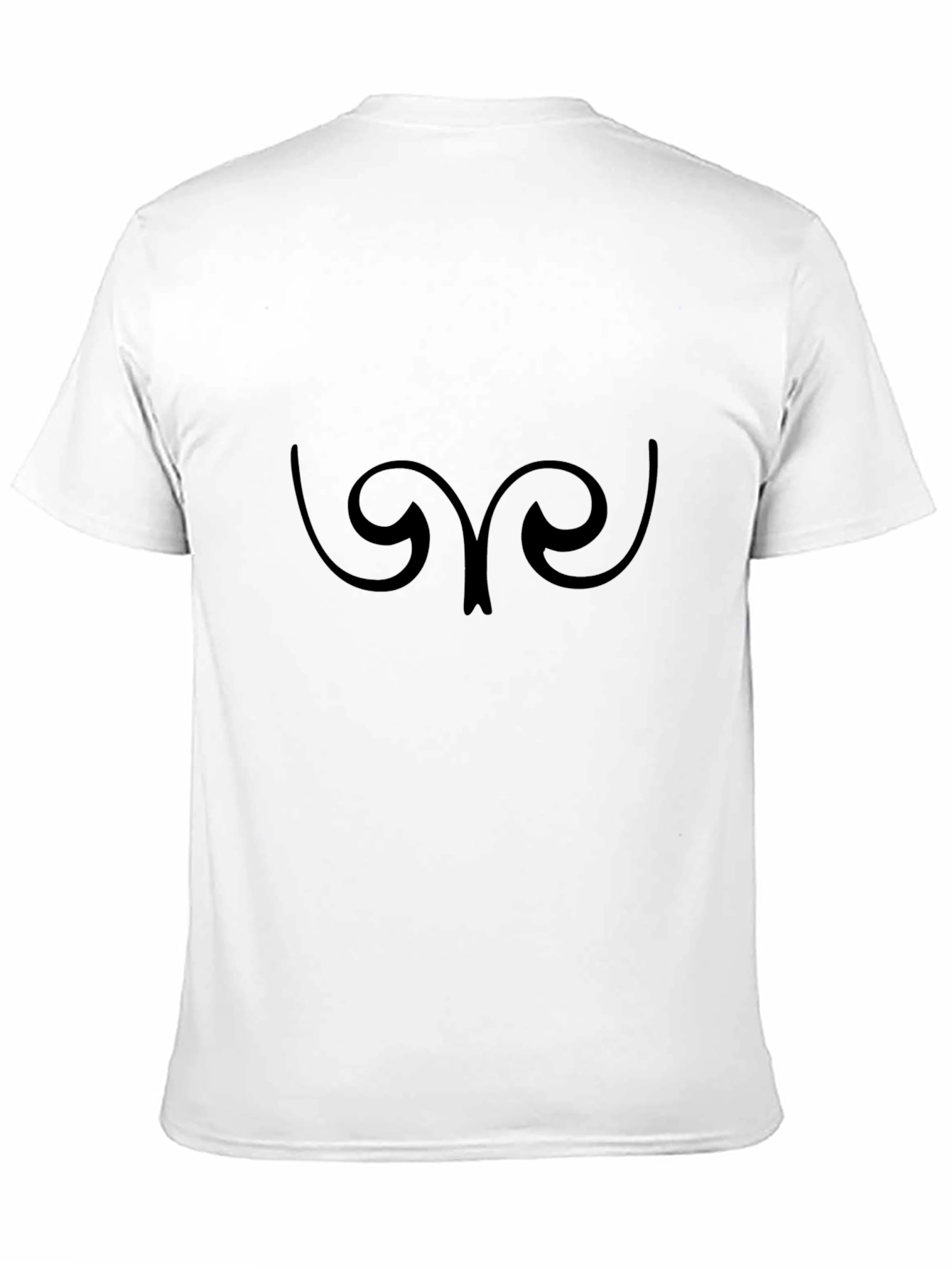 Abstract Graphic Tee - Stylish Mens Black T-Shirt