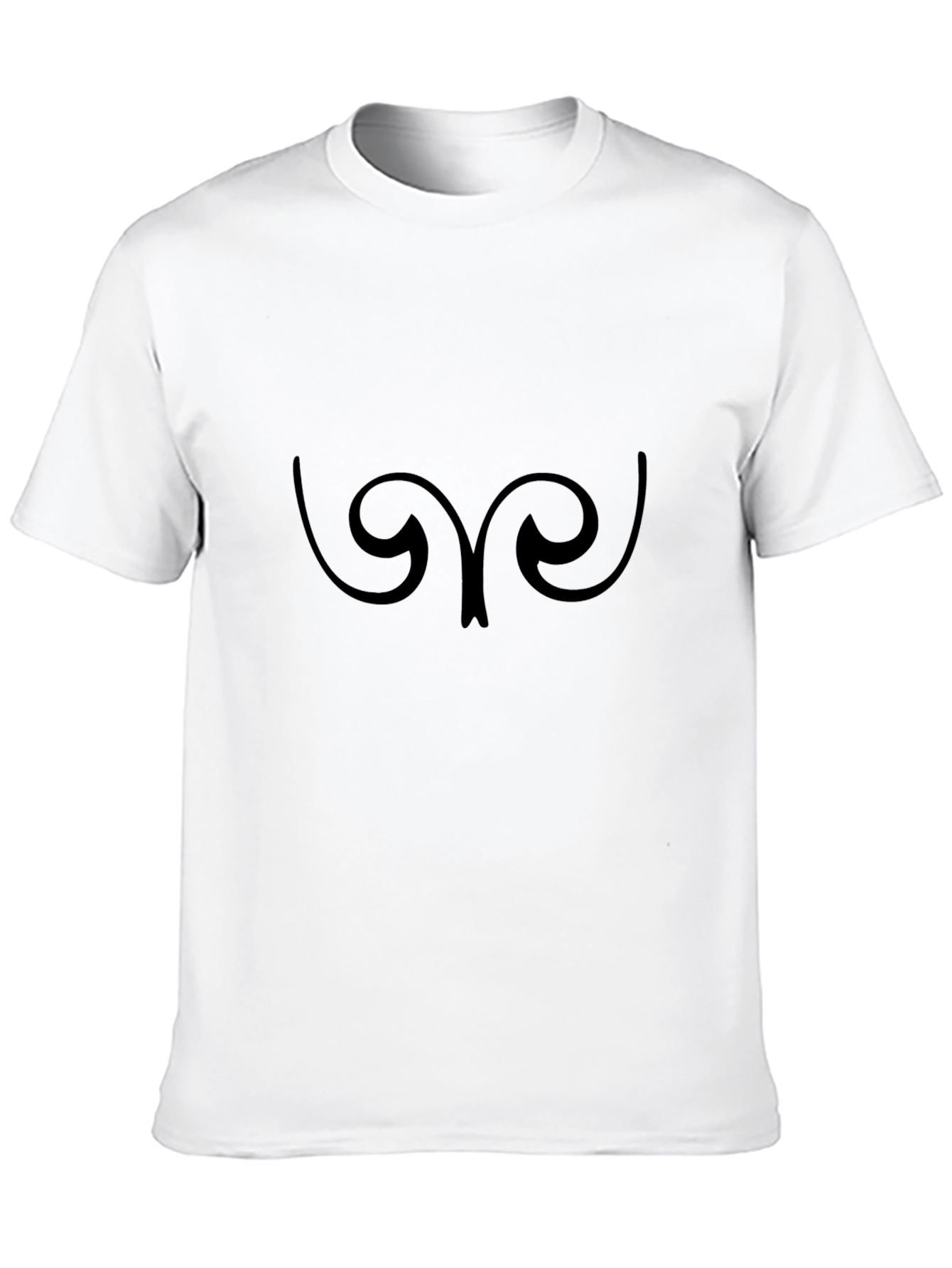 Abstract Graphic Tee - Stylish Mens Black T-Shirt