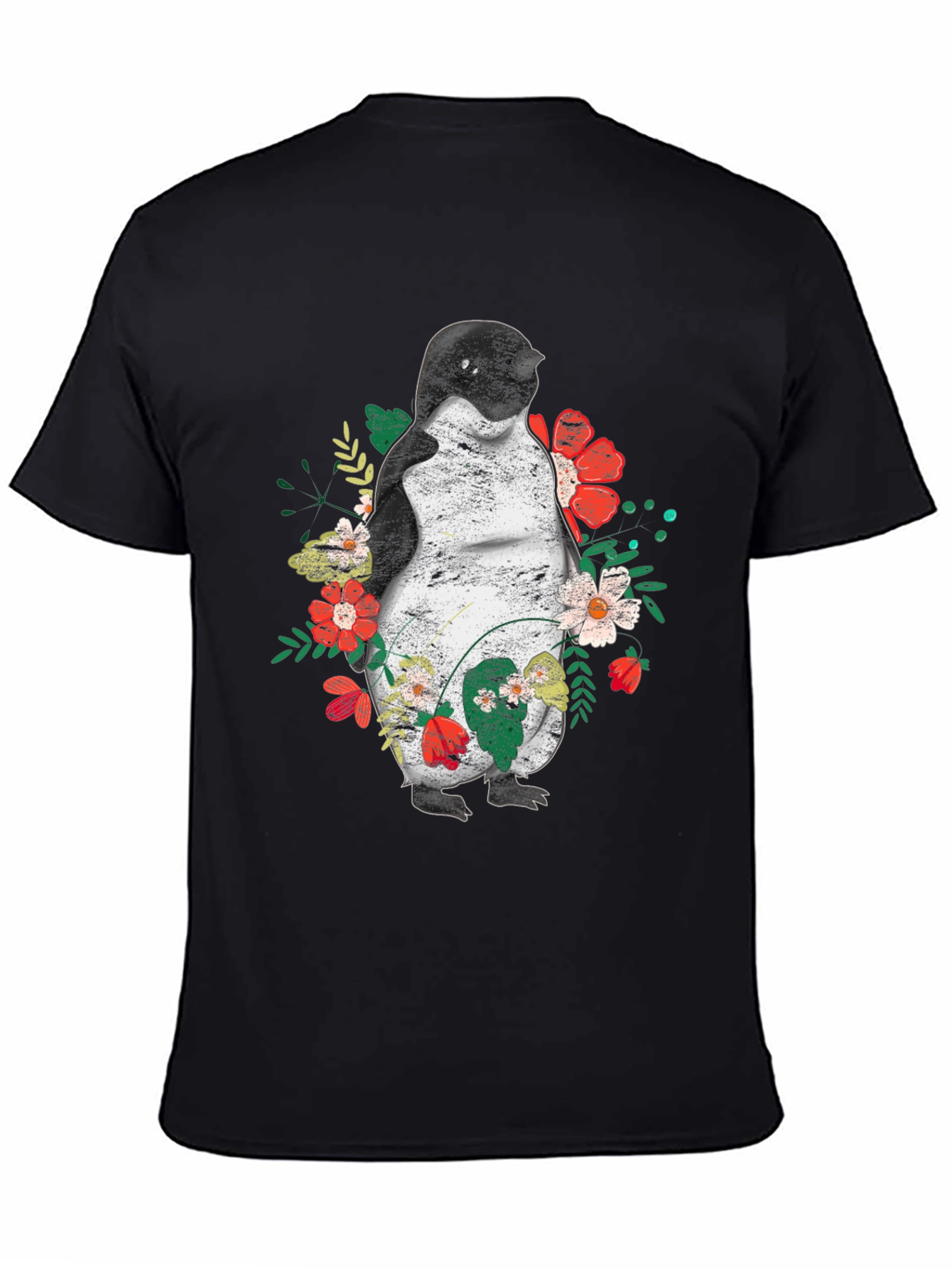 Penguin Floral Graphic T-Shirt