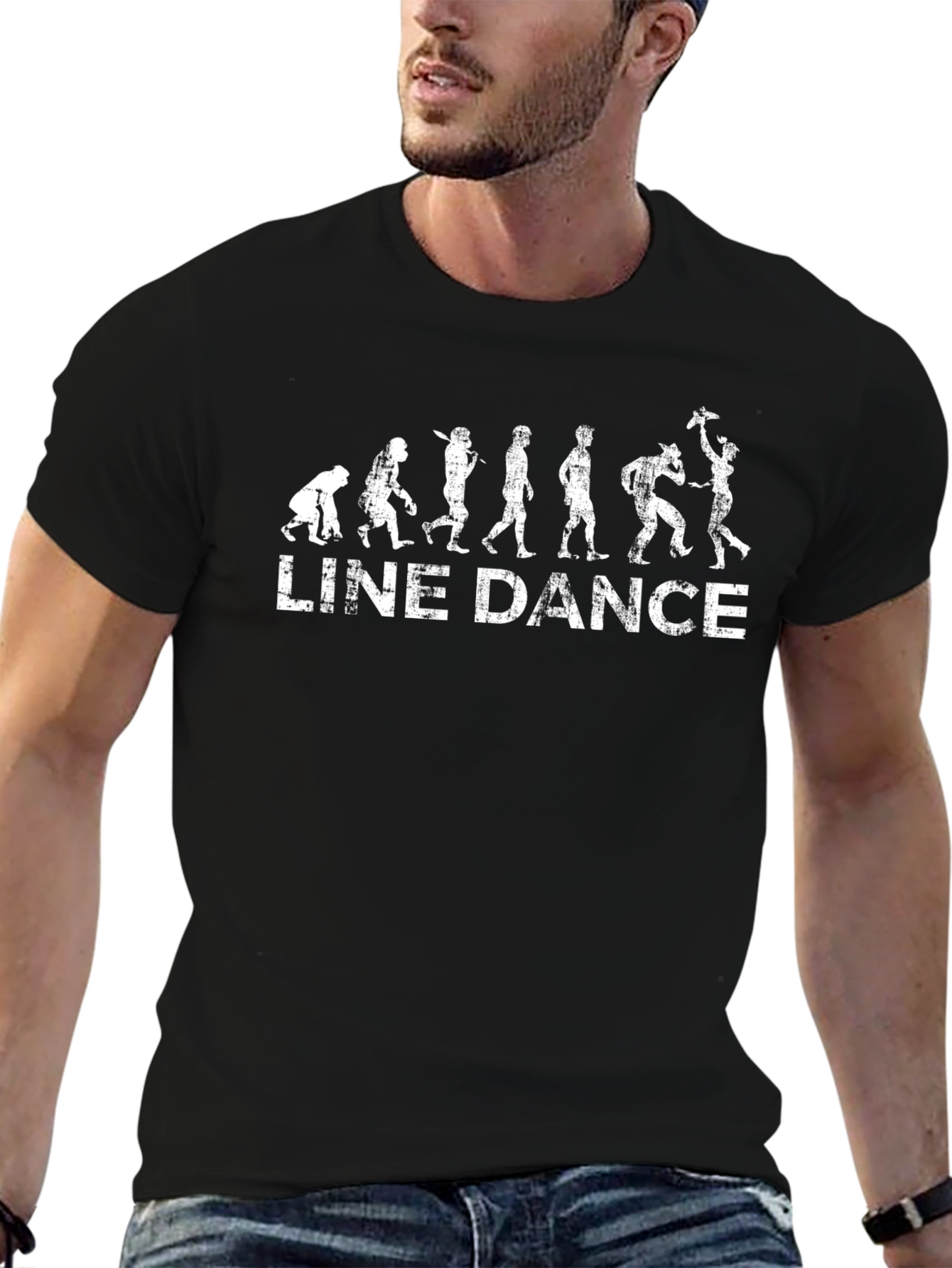 Line Dance Evolution Graphic T-Shirt