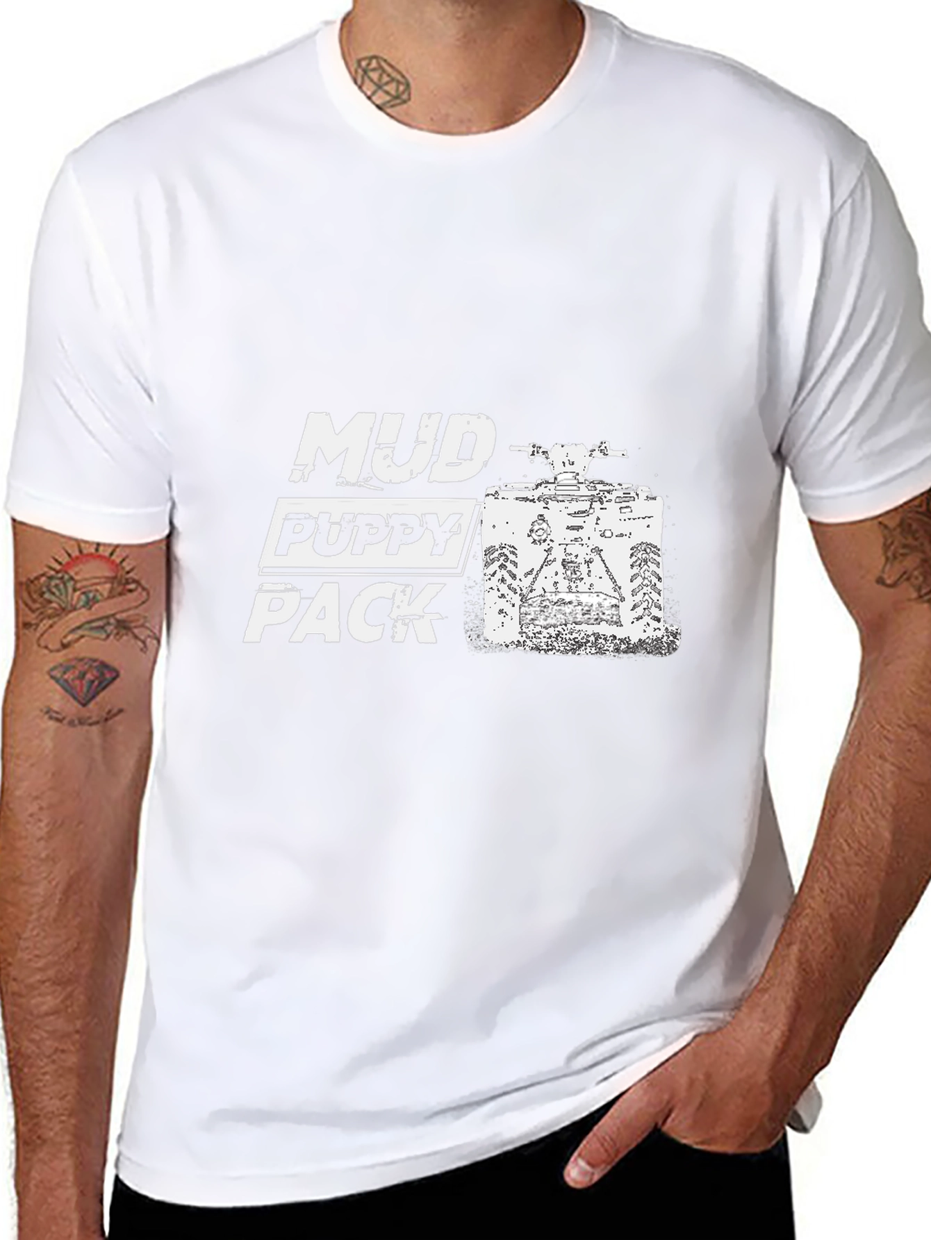 Mud Puppy Pack Black Graphic Tee