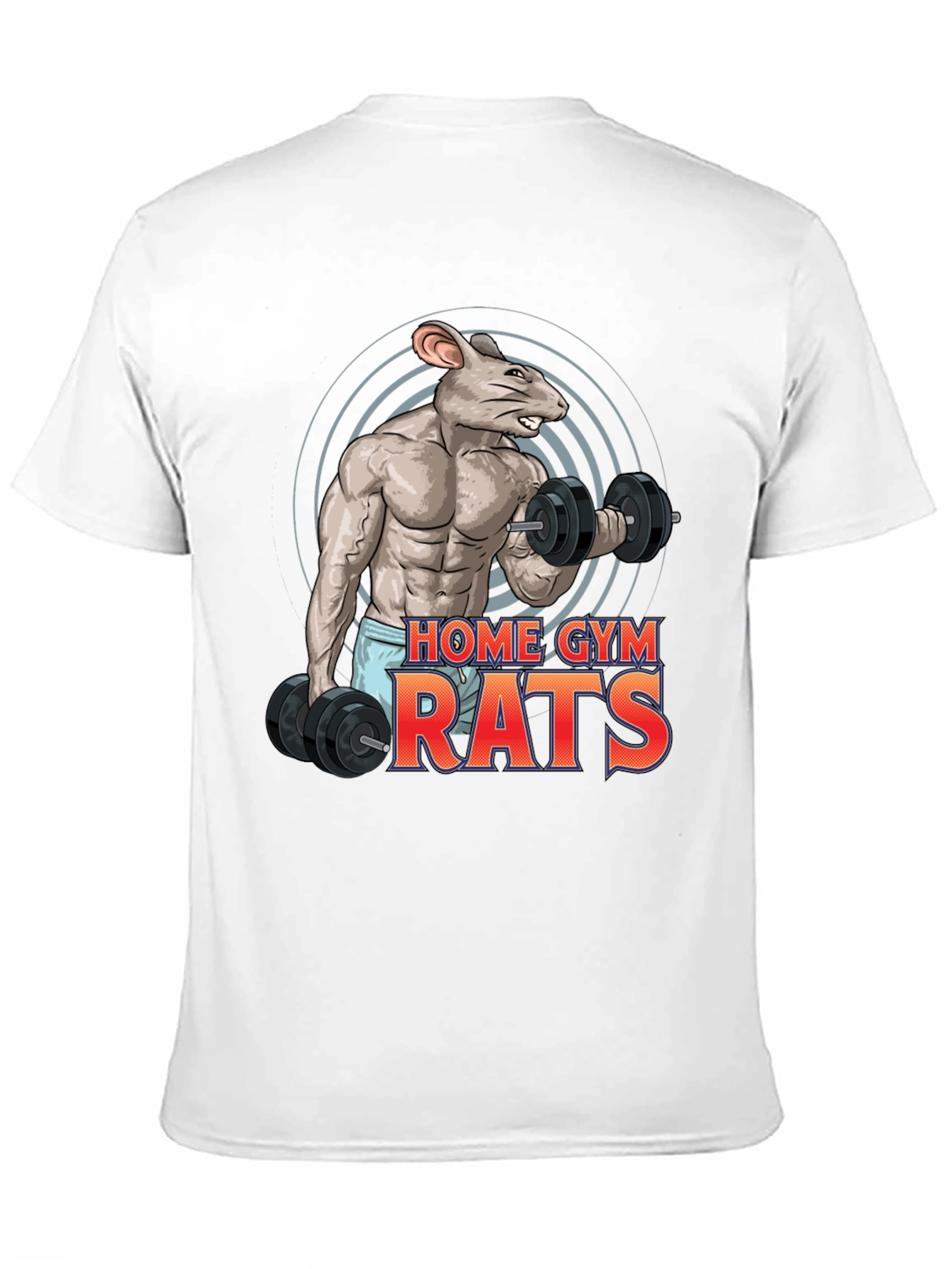 Home Gym Rats T-Shirt: Workout Rat Design