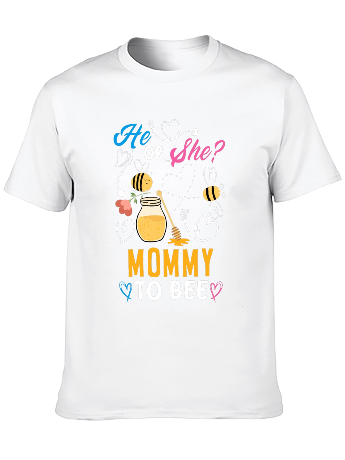 Mommy To Bee T-Shirt Gender Reveal Tee