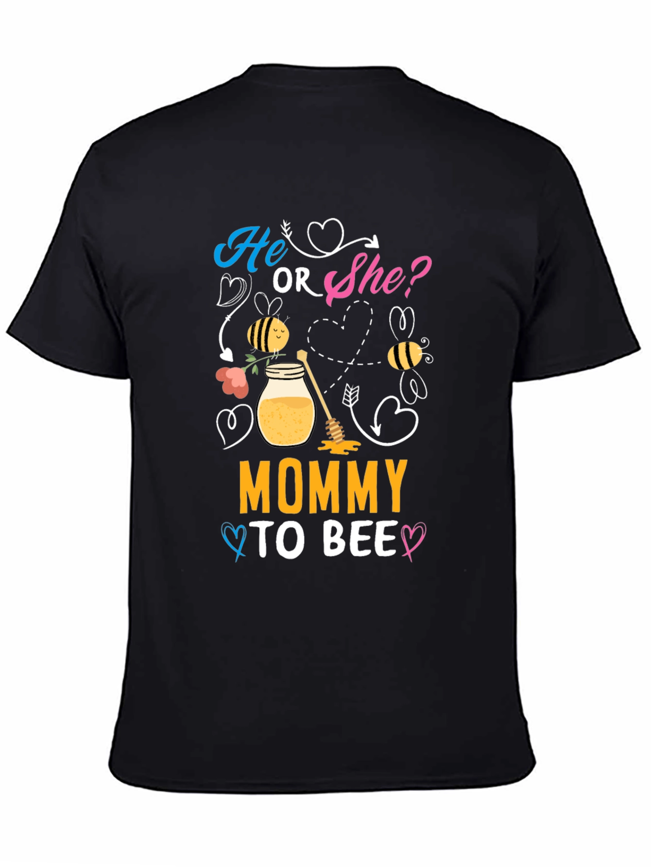 Mommy To Bee T-Shirt Gender Reveal Tee