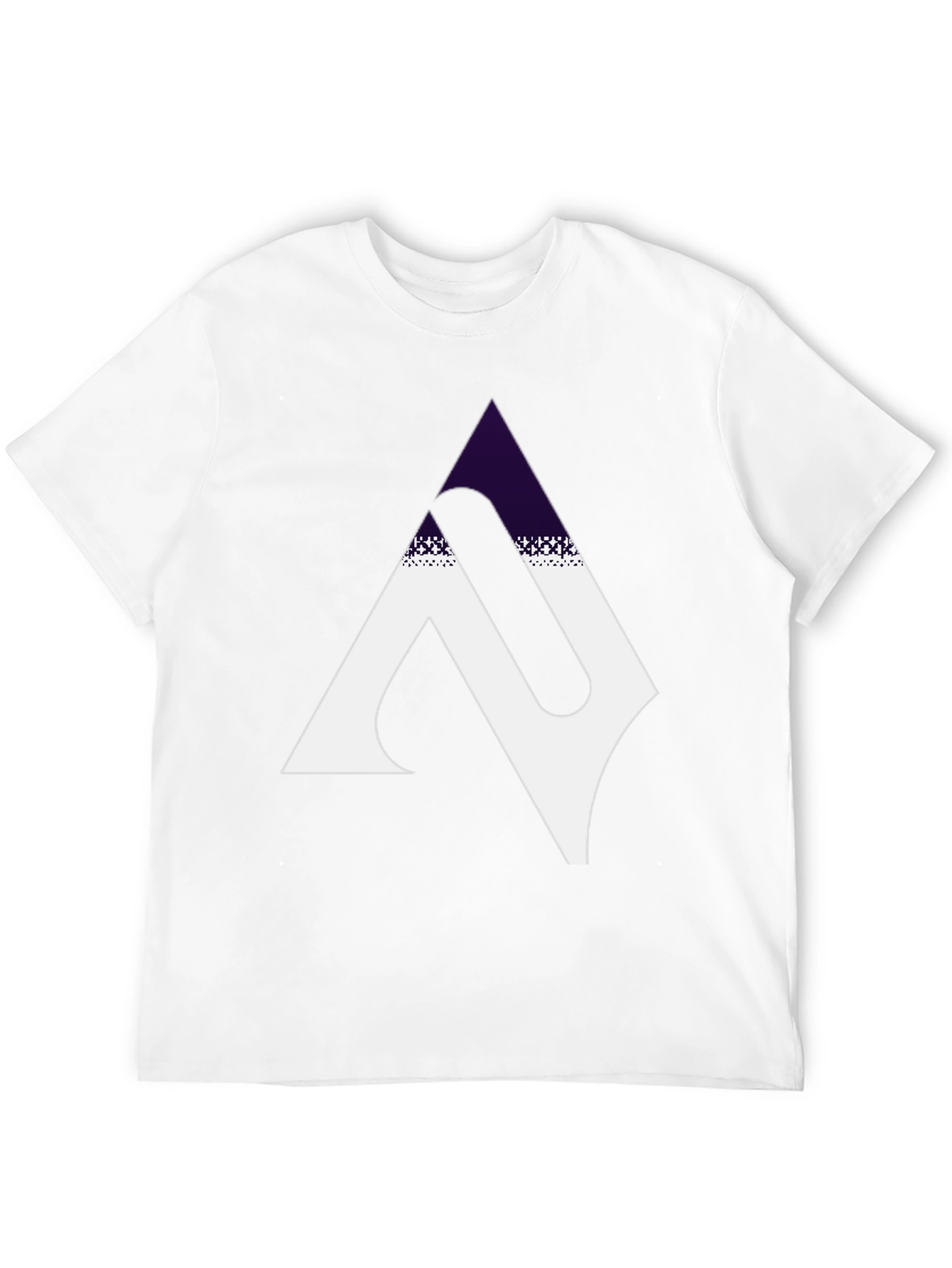 Modern Geometric Graphic Black T-Shirt