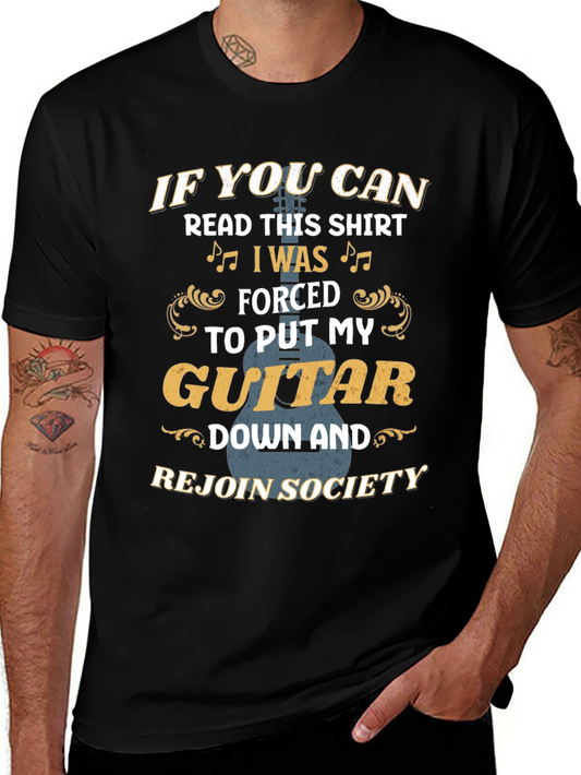 Guitar Lover Graphic Tee: If You Can Read This...
