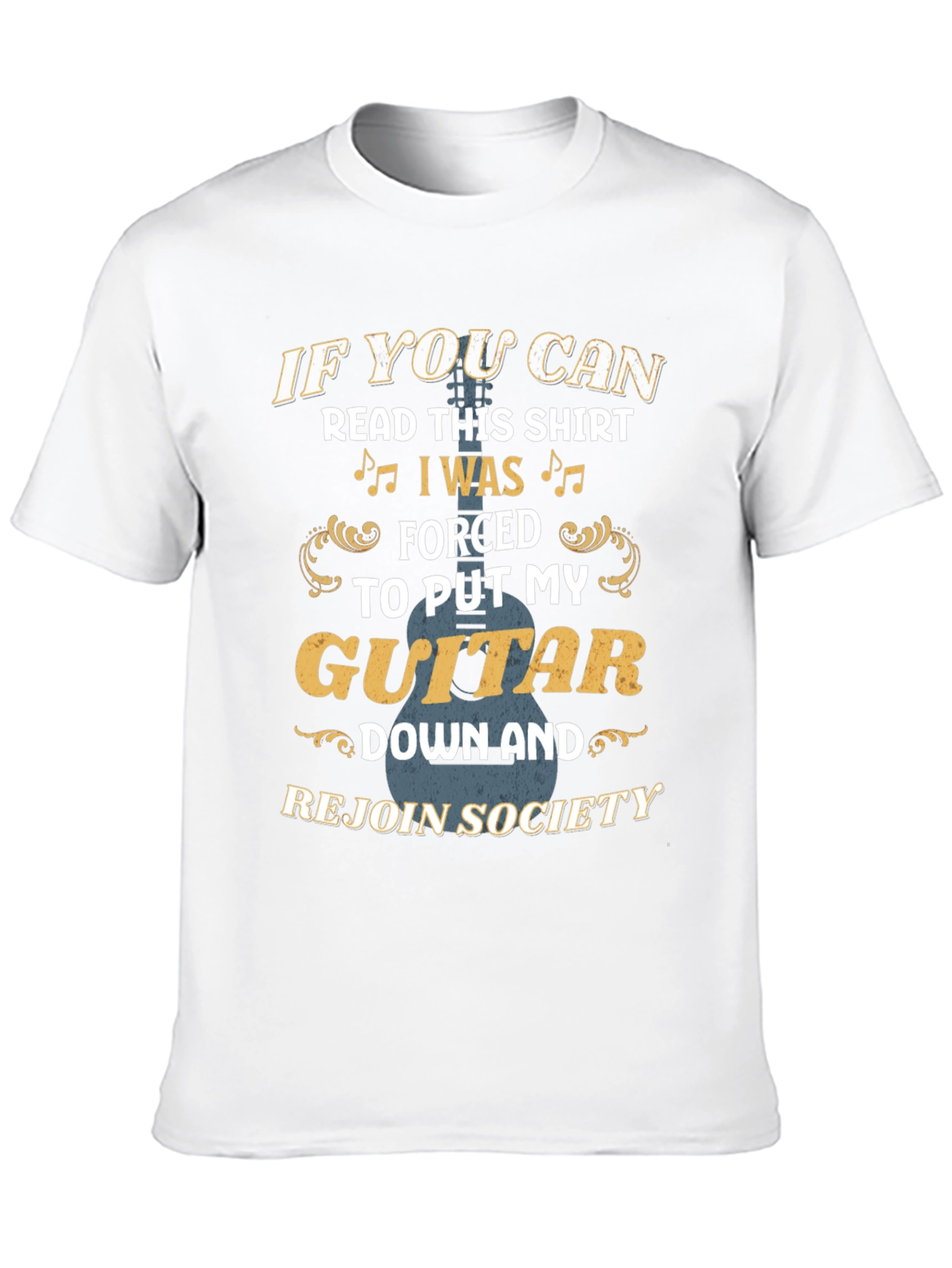 Guitar Lover Graphic Tee: If You Can Read This...