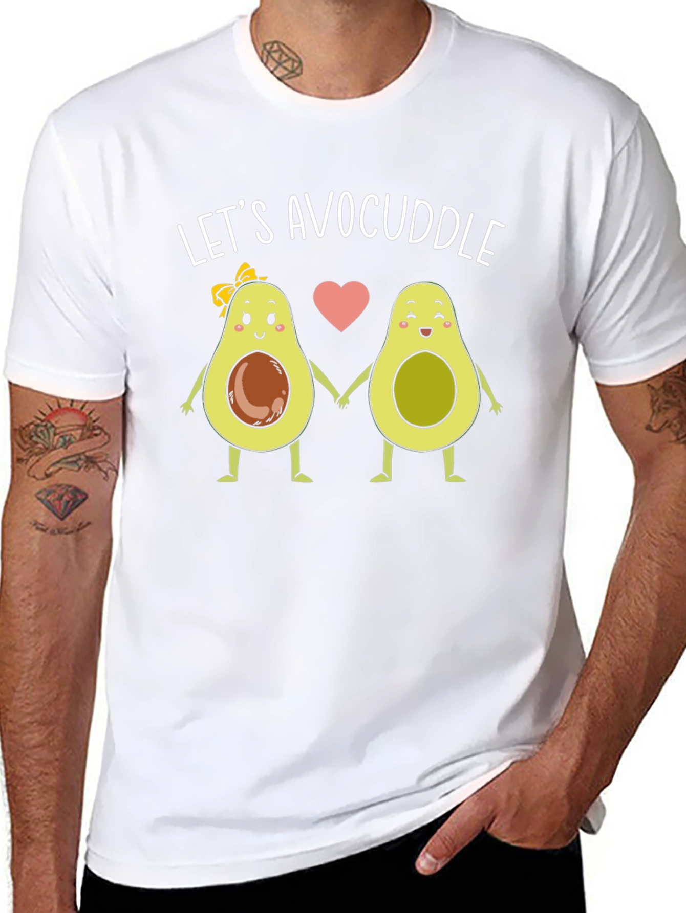 Lets Avocuddle T-Shirt - Cute Avocado Couple Tee