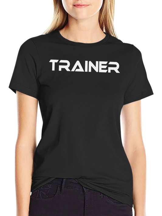 Trainer Graphic Tee - Black Cotton T-Shirt