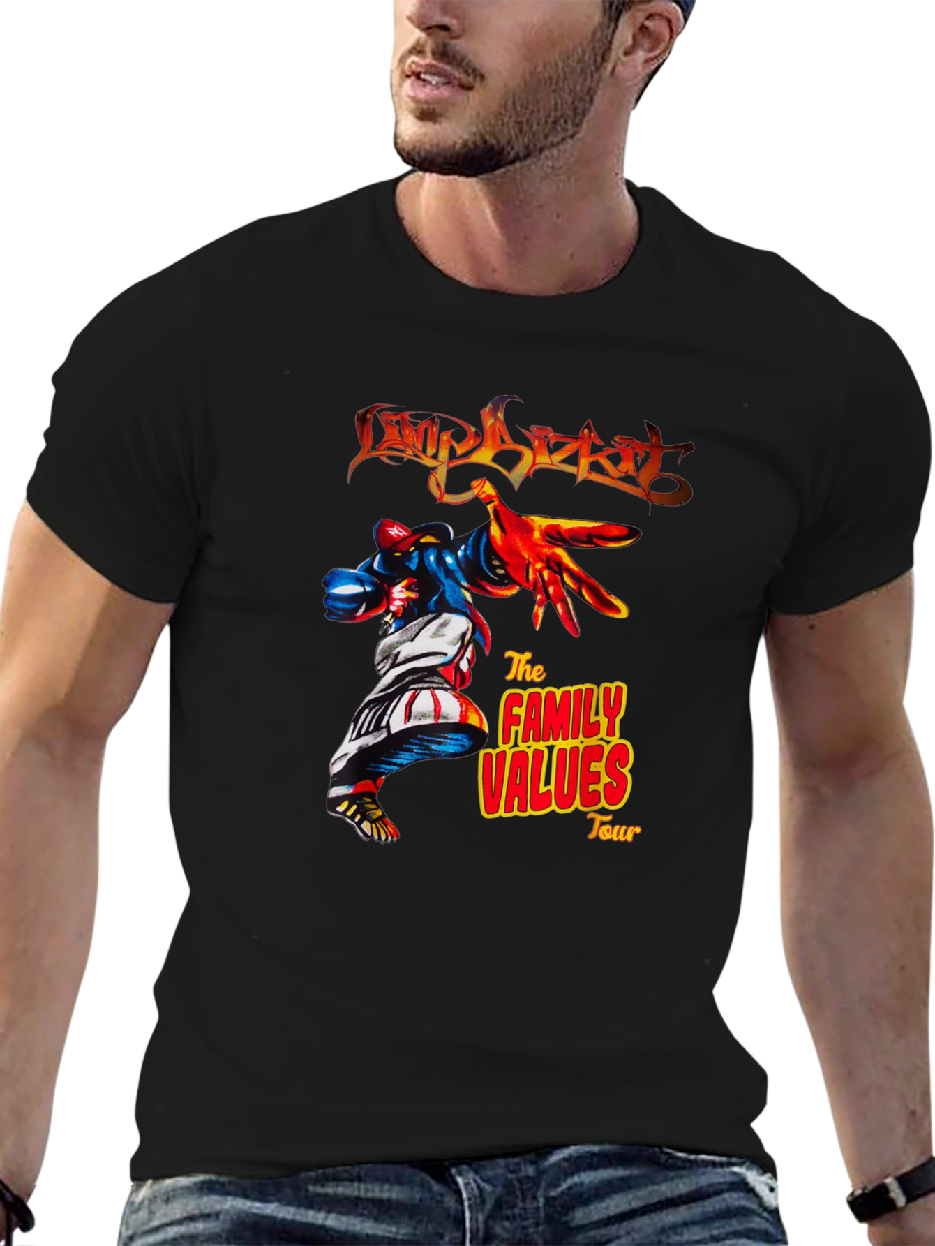 Limp Bizkit Family Values Tour Black T-Shirt