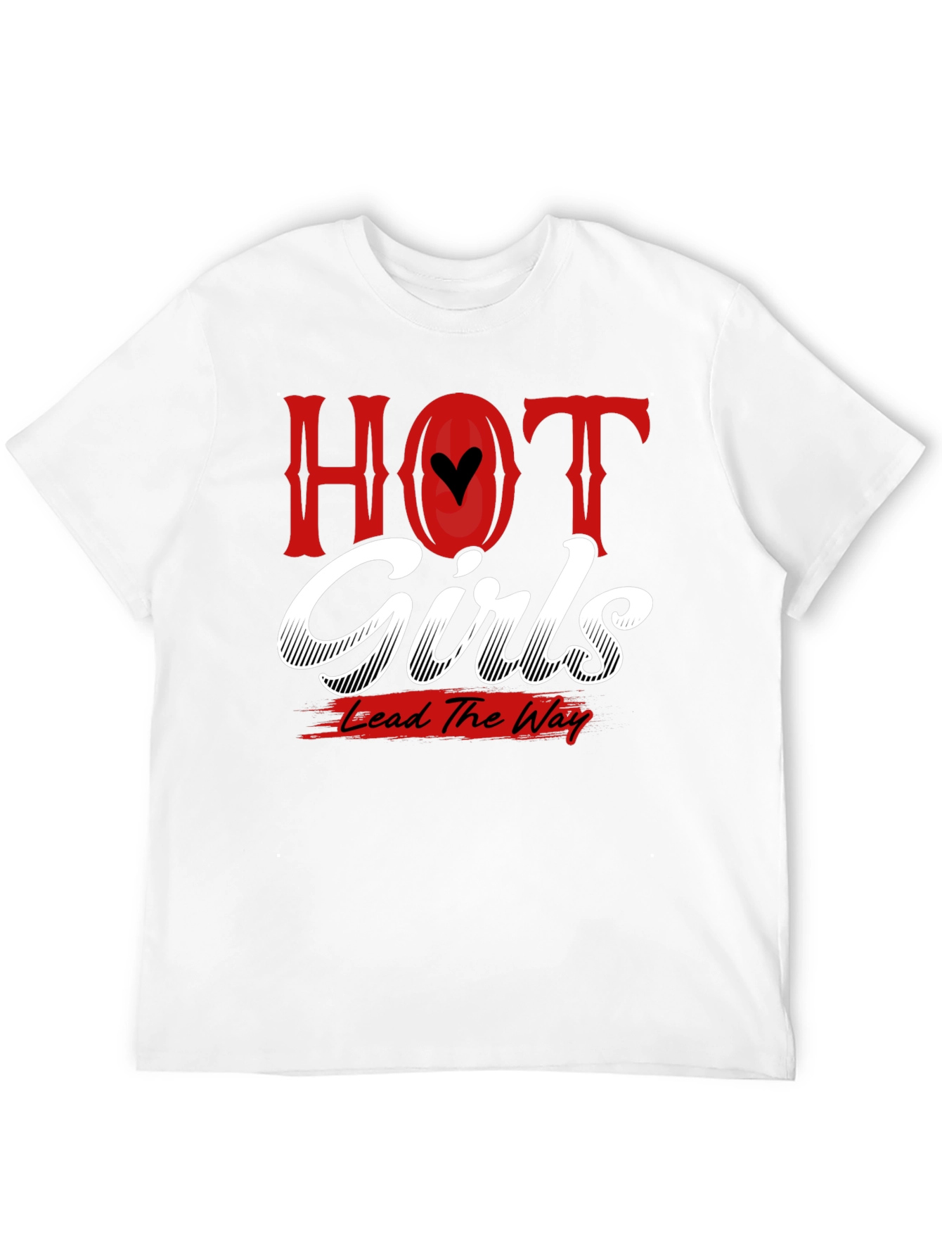 Hot Girls Lead the Way T-Shirt - Black