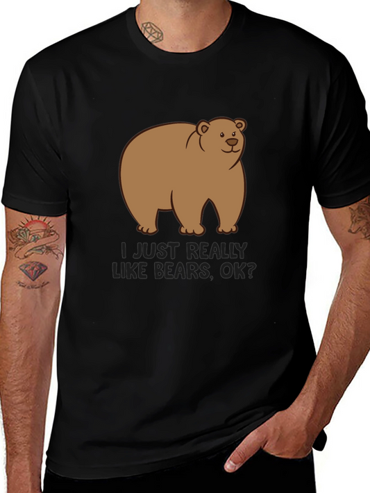 Bear Graphic T-Shirt - Cute Cartoon Tee