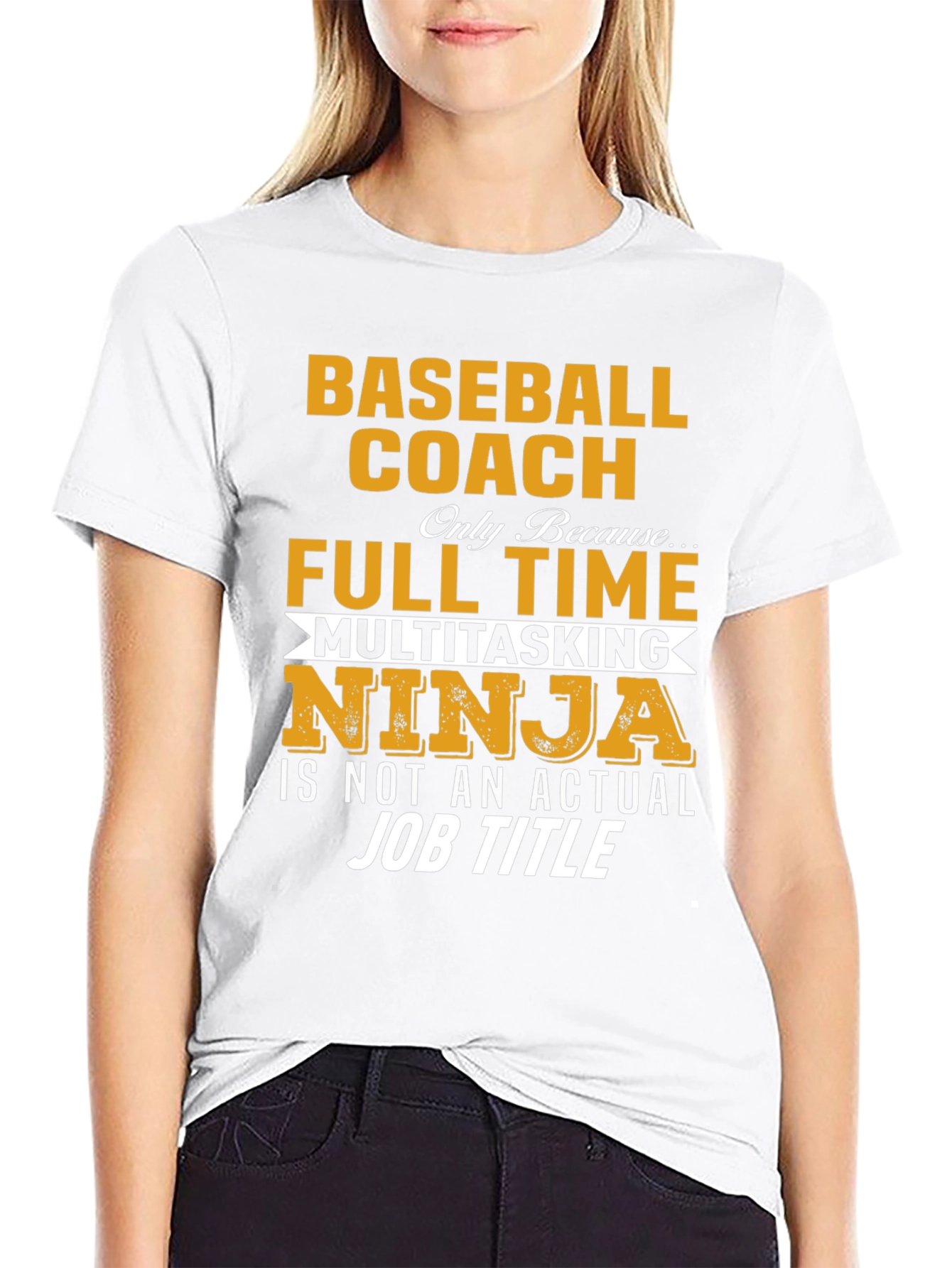 Baseball Coach Multitasking Ninja Graphic Tee