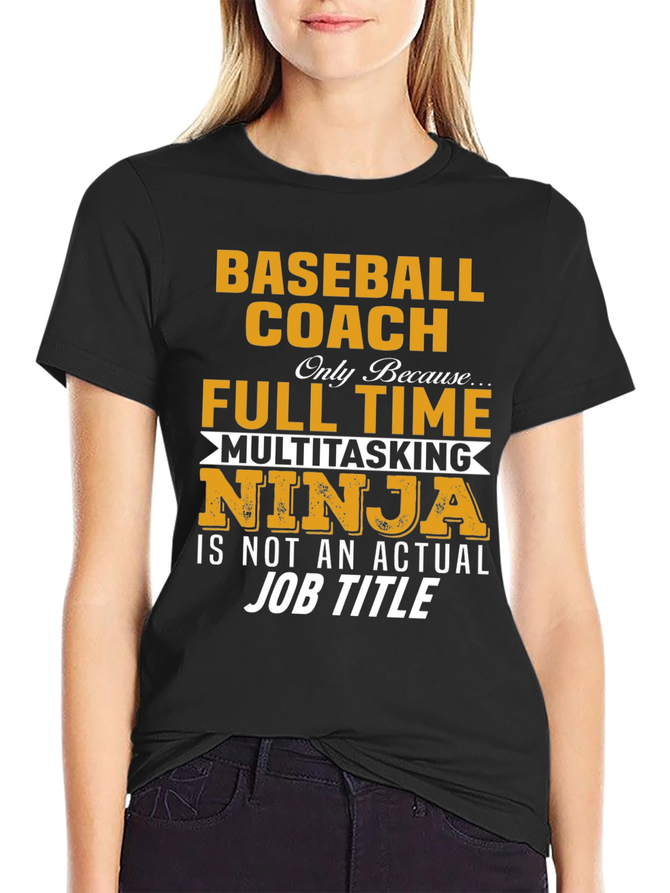 Baseball Coach Multitasking Ninja Graphic Tee