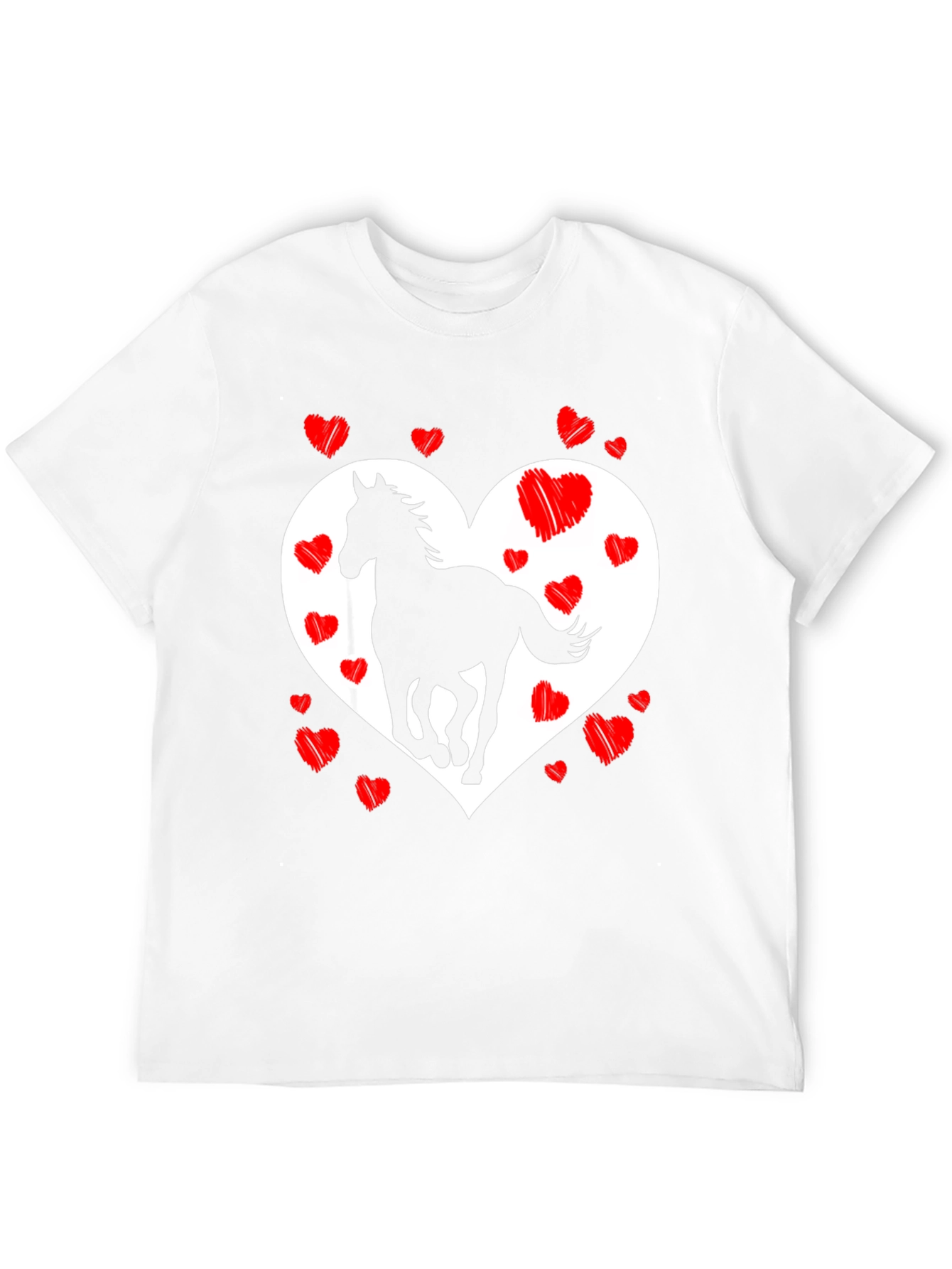 Heart Horse Graphic Tee - Stylish & Unique