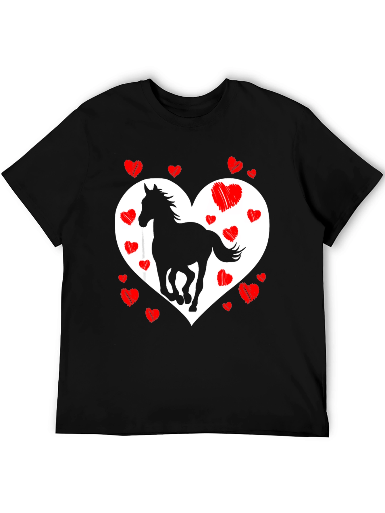 Heart Horse Graphic Tee - Stylish & Unique