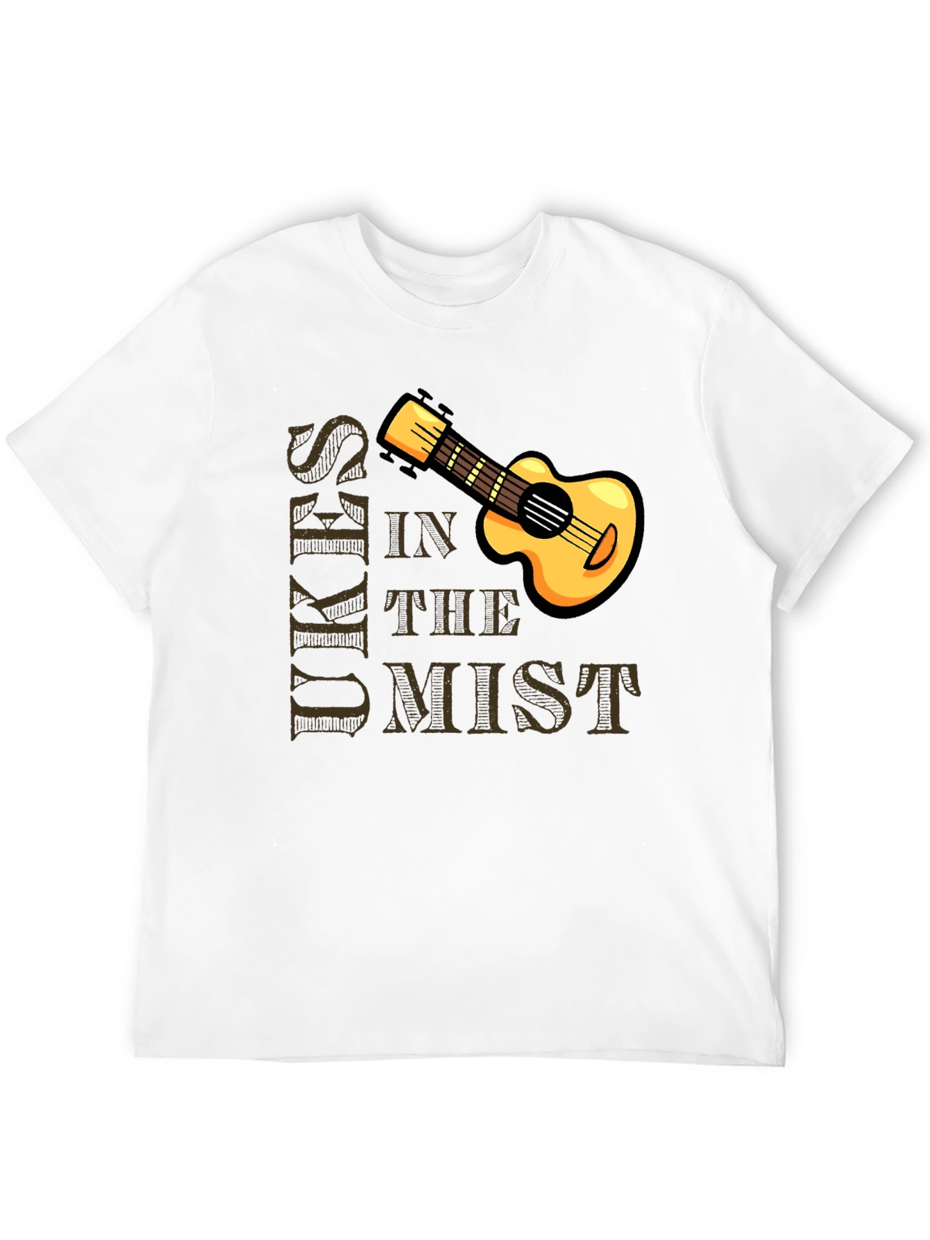 Ukuleles in the Mist Graphic T-Shirt