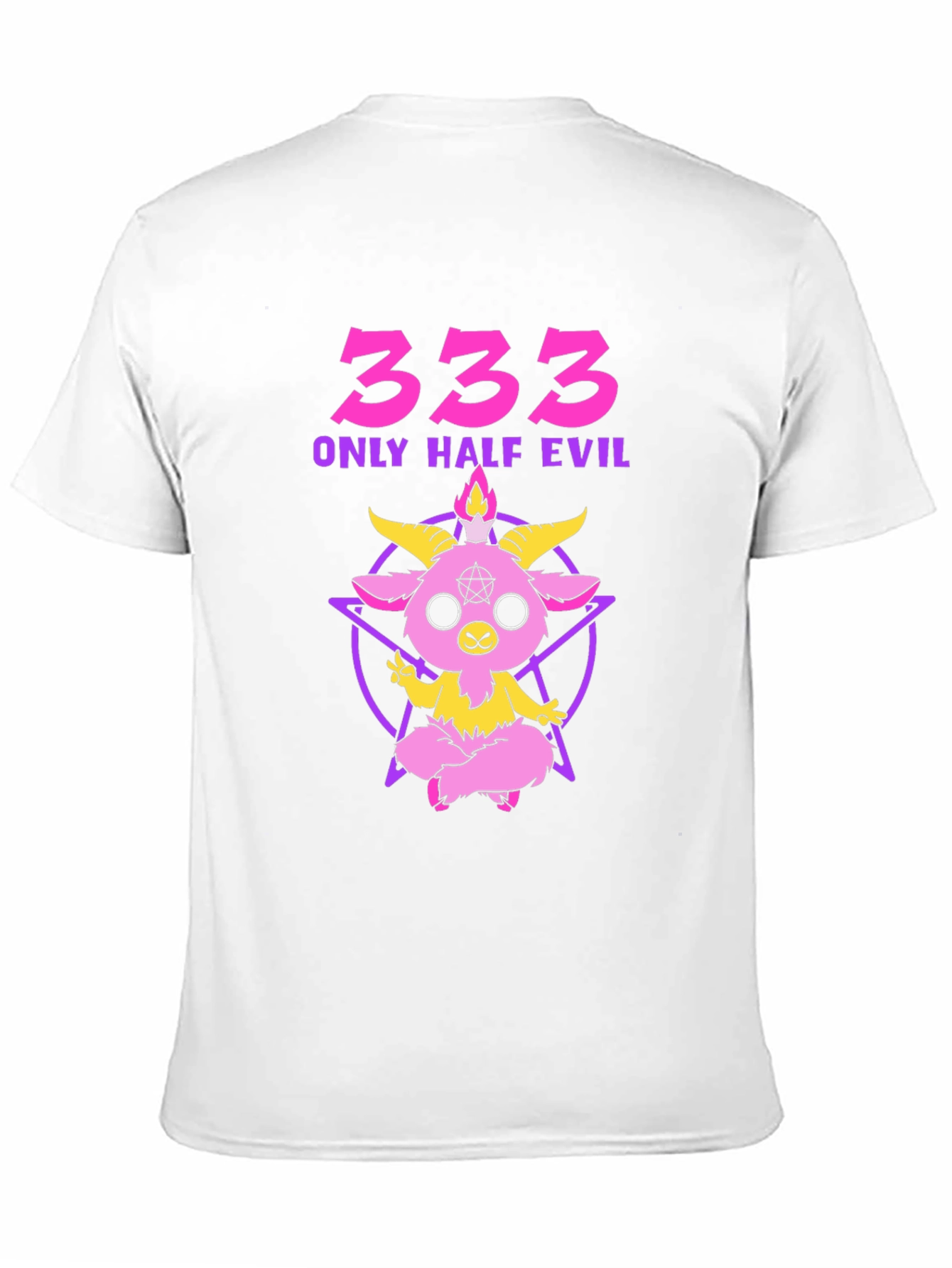 333 Only Half Evil Graphic T-Shirt
