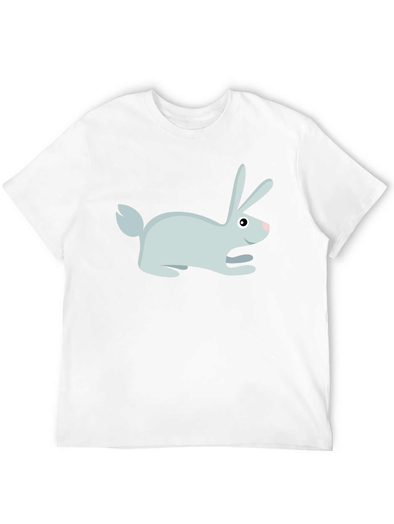 Rabbit Graphic Print Crew Neck T-Shirt