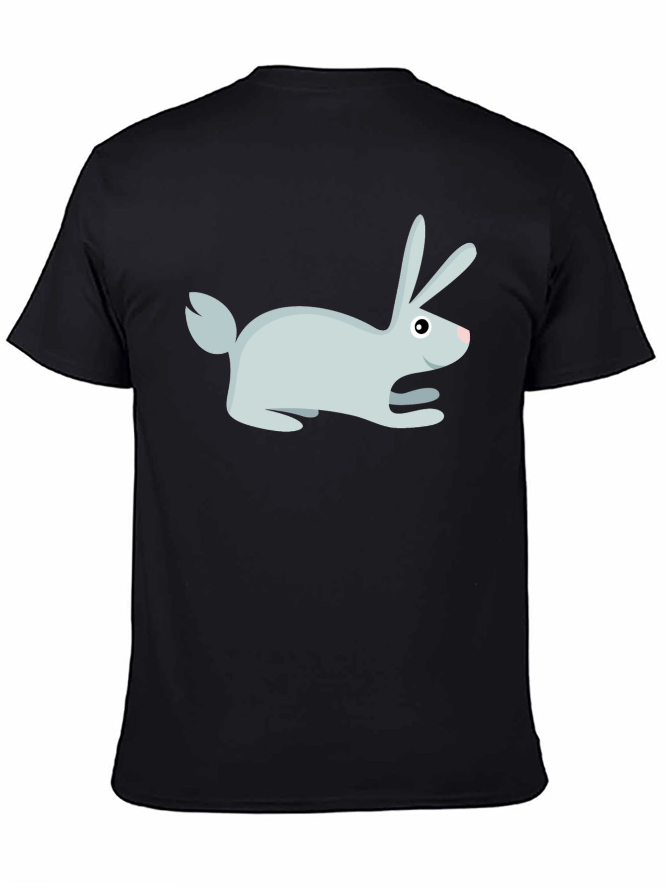Rabbit Graphic Print Crew Neck T-Shirt