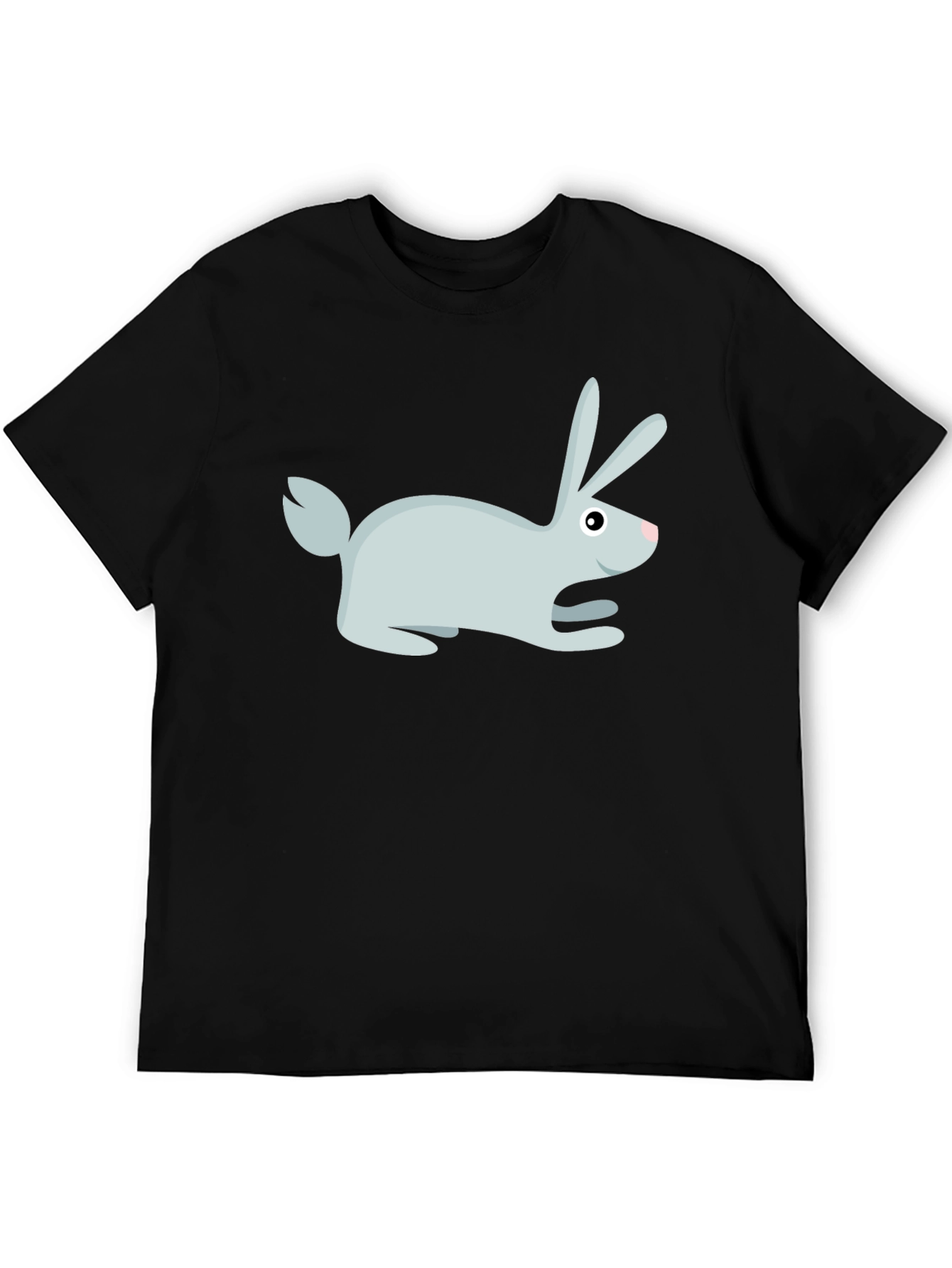 Rabbit Graphic Print Crew Neck T-Shirt