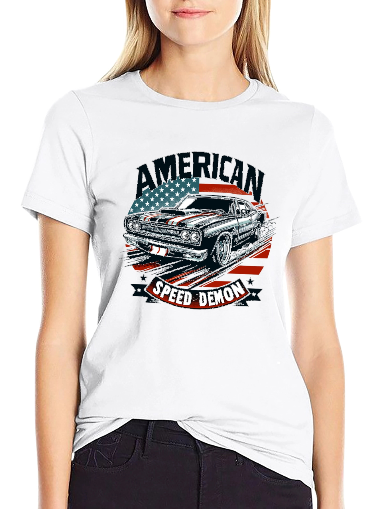 American Speed Demon T-Shirt - Classic Muscle Car