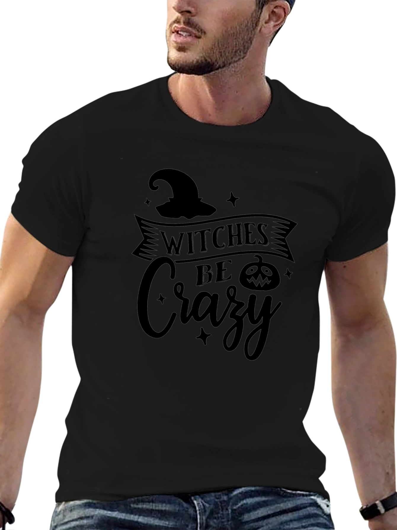 Witches Be Crazy Halloween T-Shirt - Black