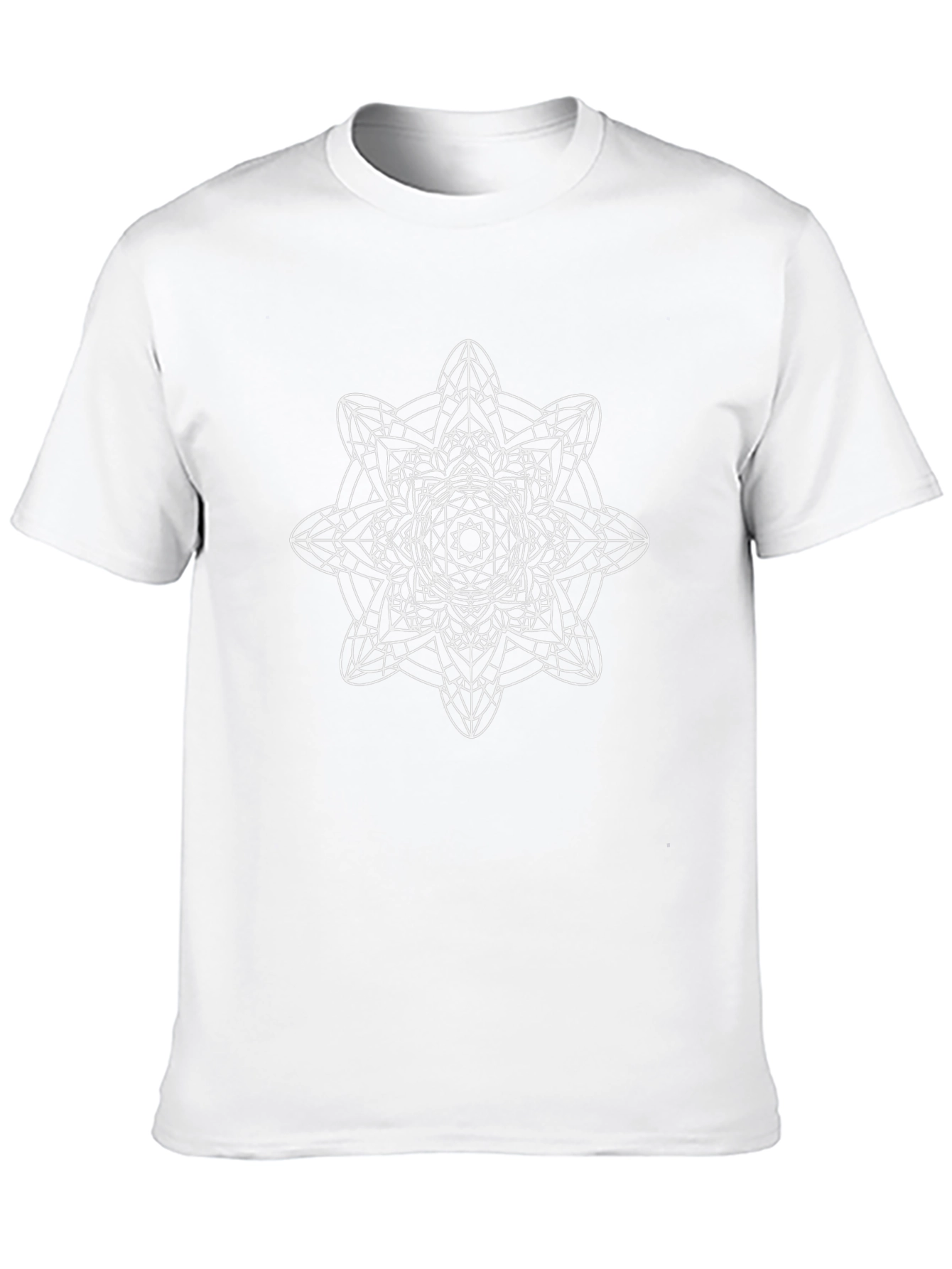 Geometric Mandala T-Shirt - Black