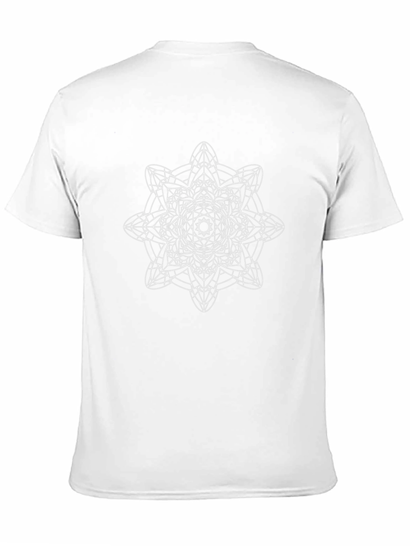 Geometric Mandala T-Shirt - Black