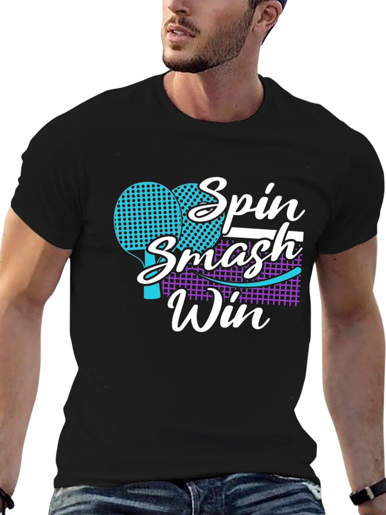 Spin Smash Win Ping Pong T-Shirt