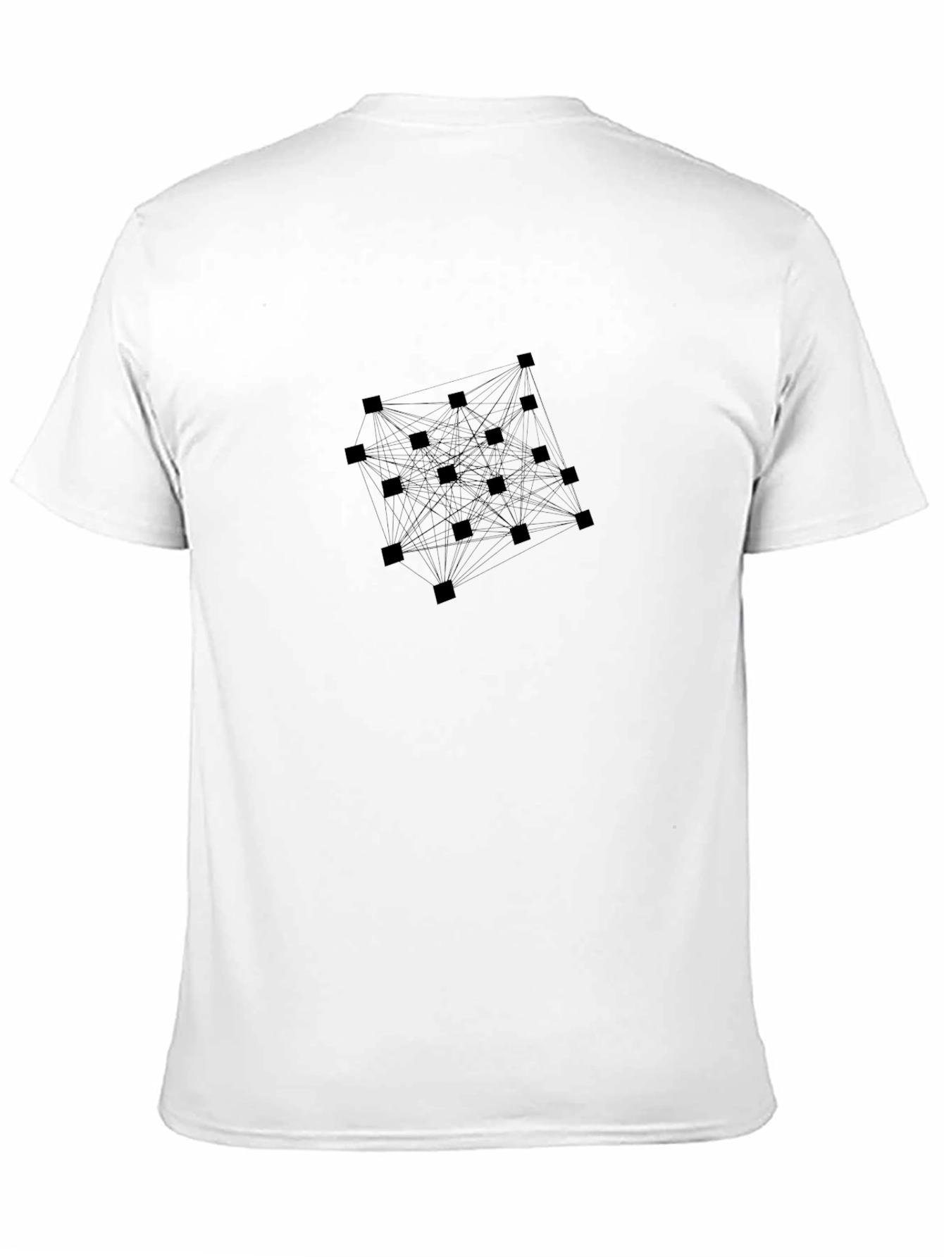 Geometric Network Graphic Tee - Modern Design