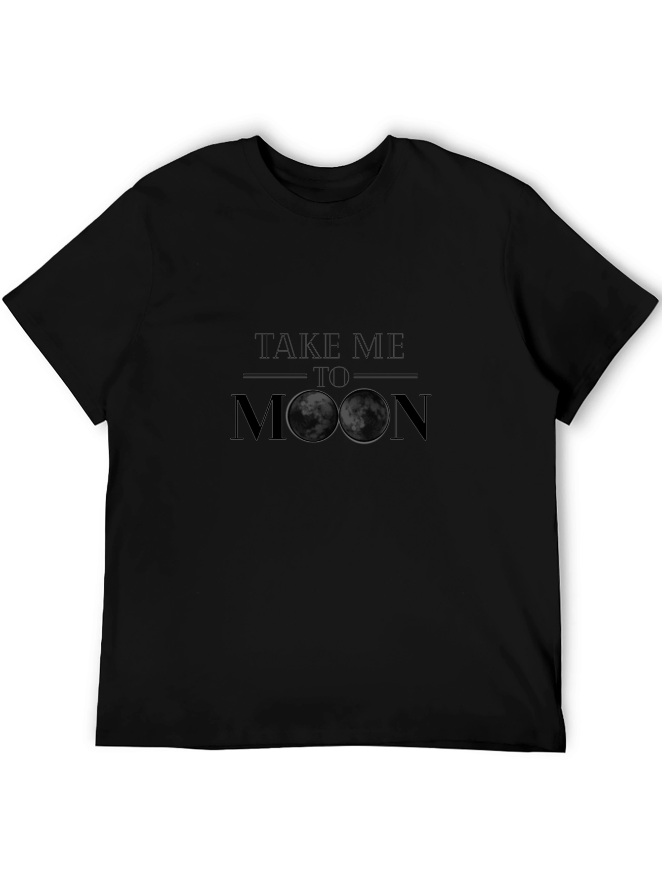 Take Me To The Moon Black T-Shirt