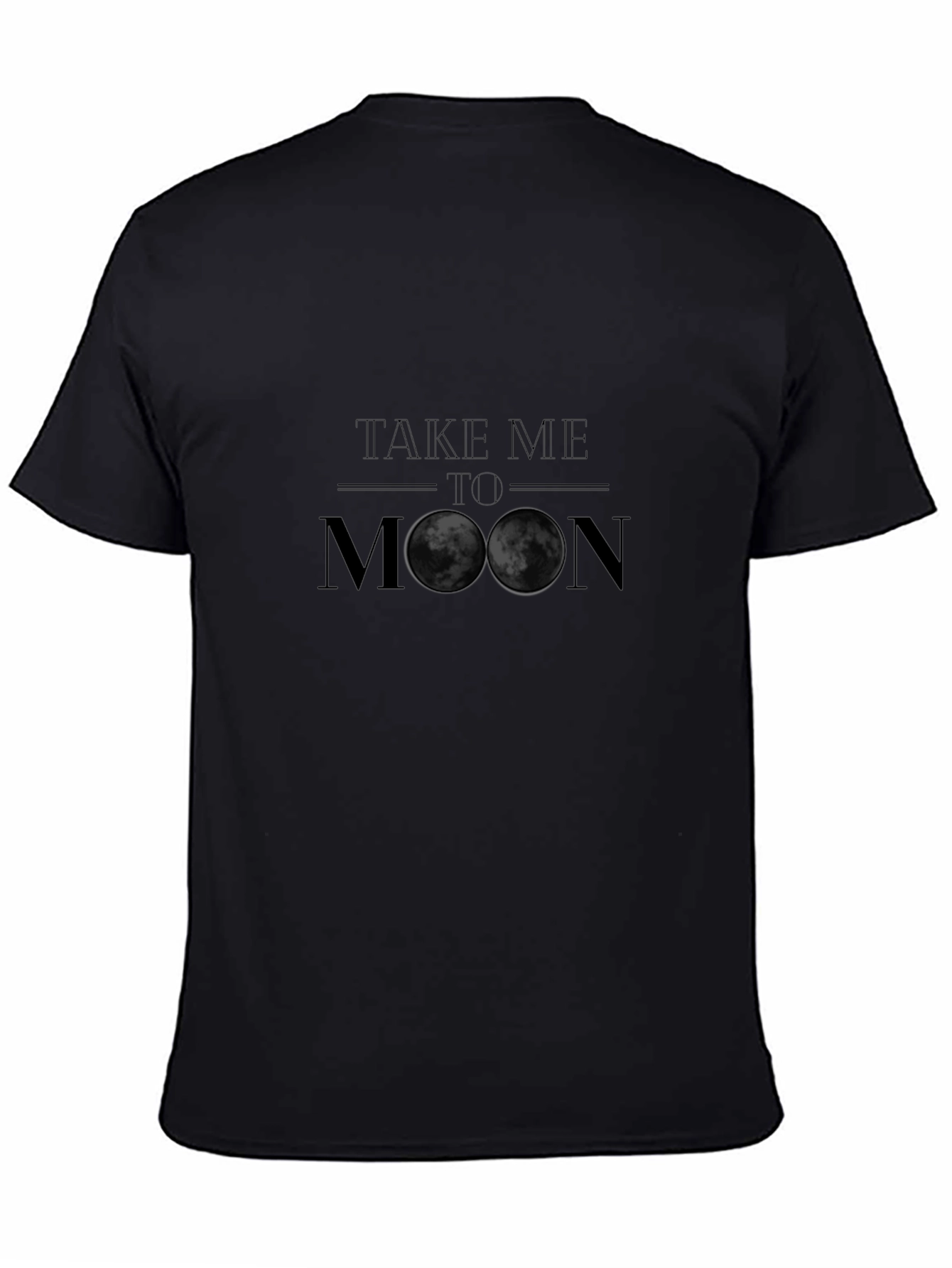 Take Me To The Moon Black T-Shirt