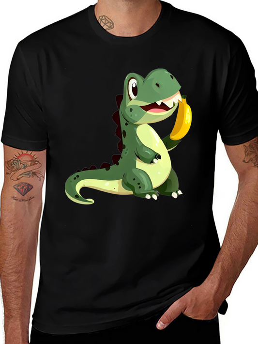 Dino Banana Black T-Shirt