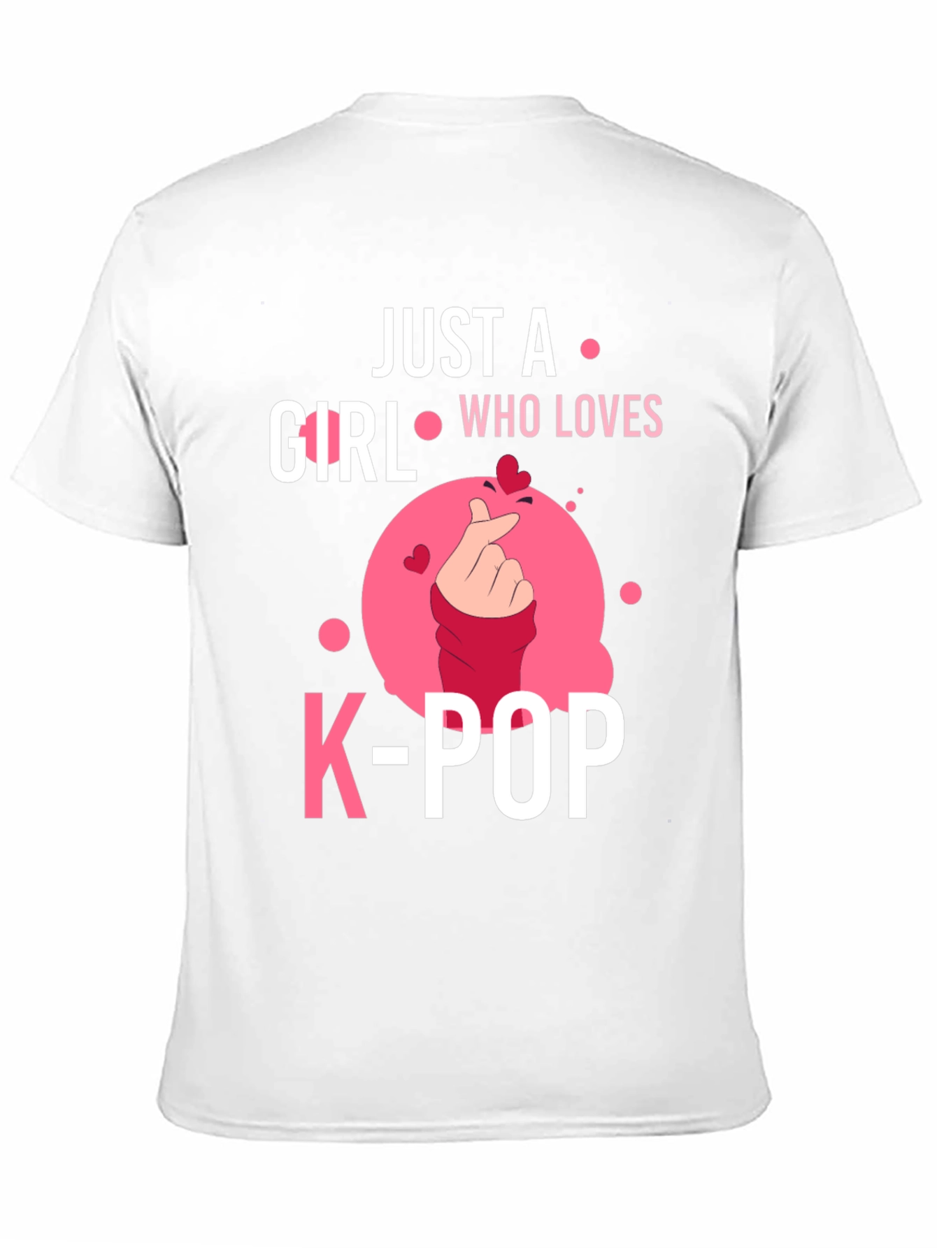 Just A Girl Who Loves K-POP Black T-Shirt