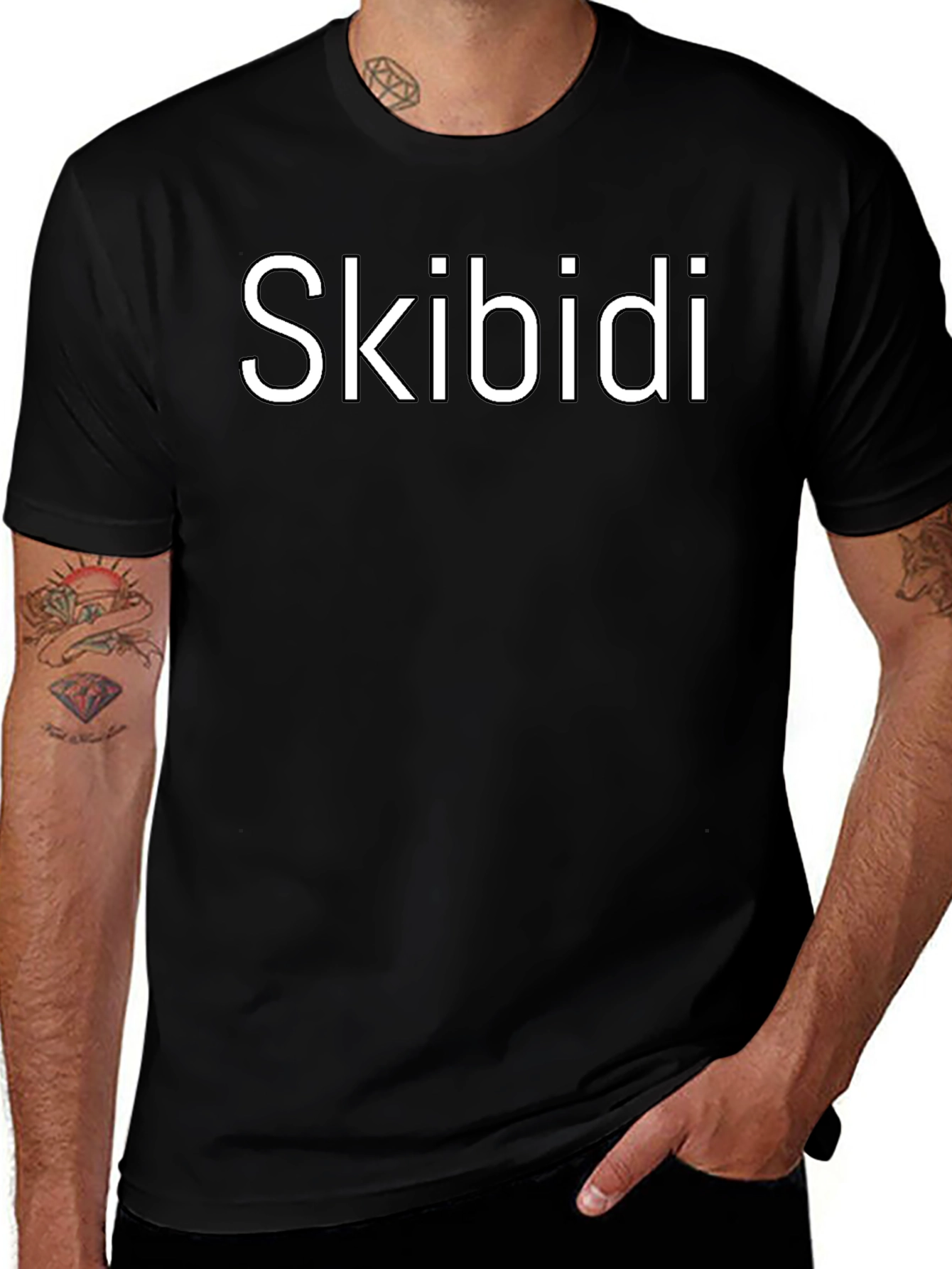 Skibidi Graphic Tee - Trendy Black T-Shirt