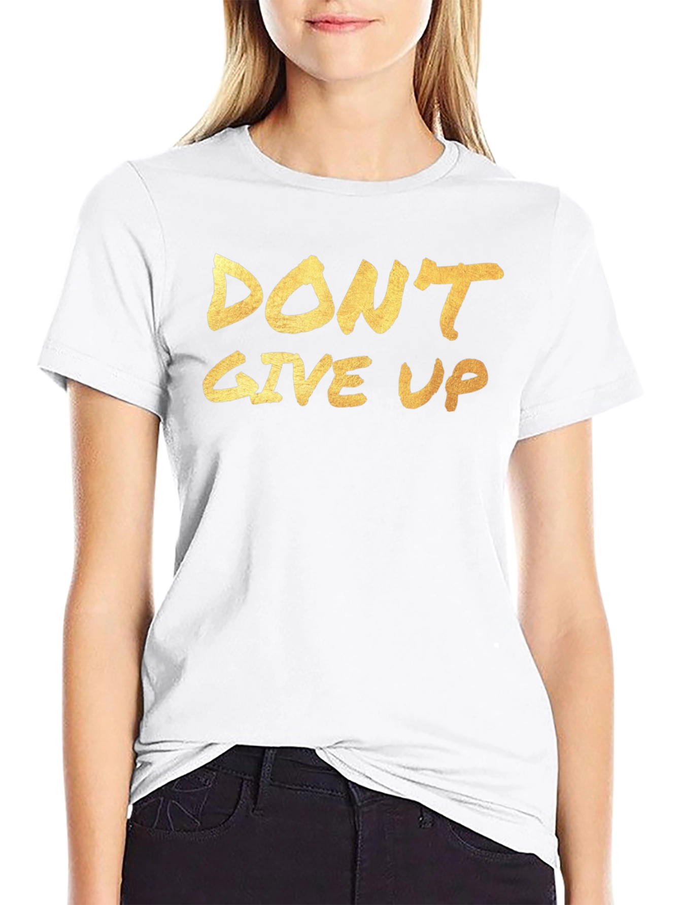 Dont Give Up Graphic Tee - Motivation Shirt