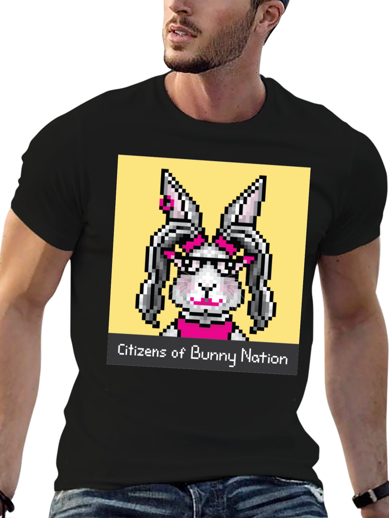 Citizens of Bunny Nation Black T-Shirt