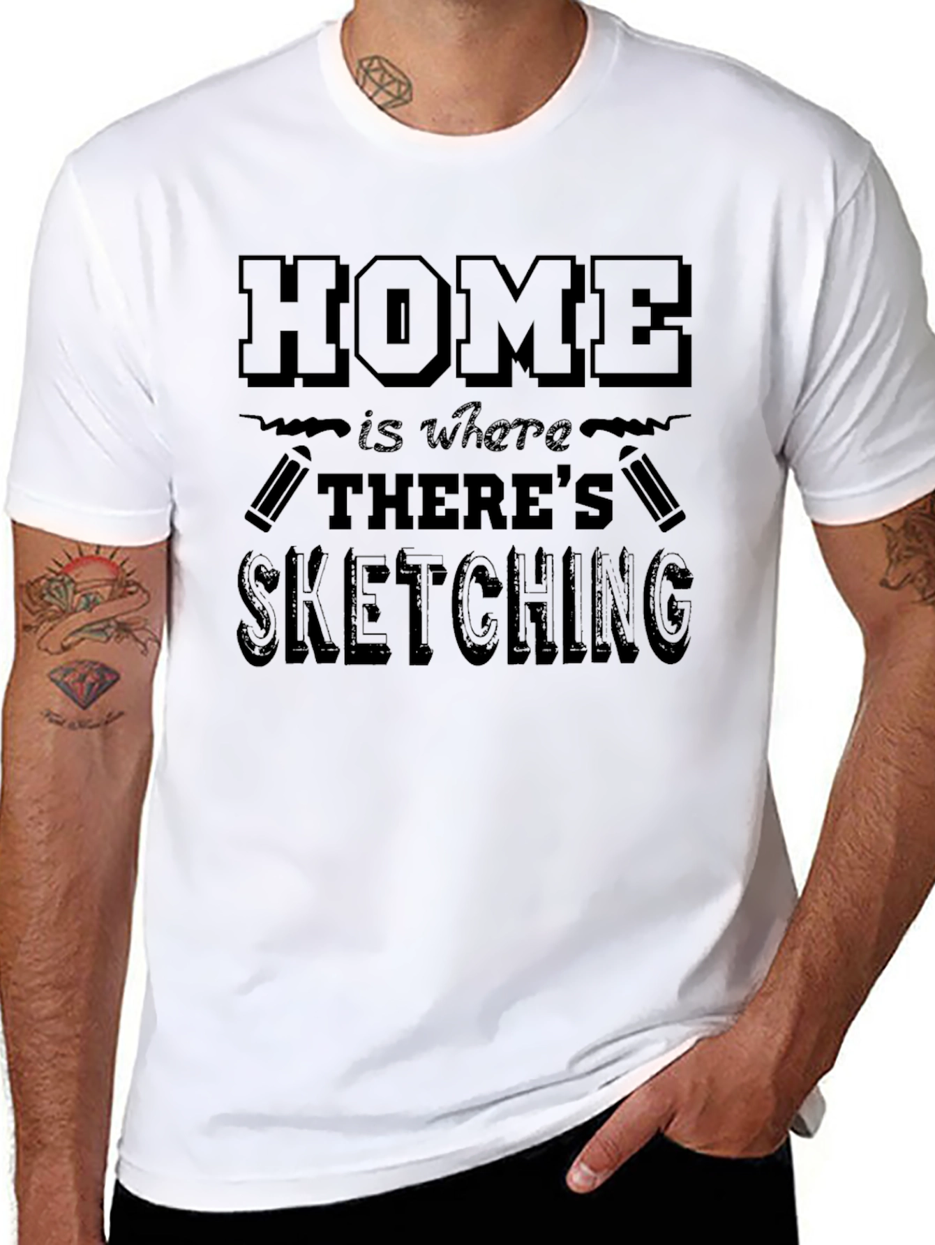 Home Is Where Theres Sketching T-Shirt